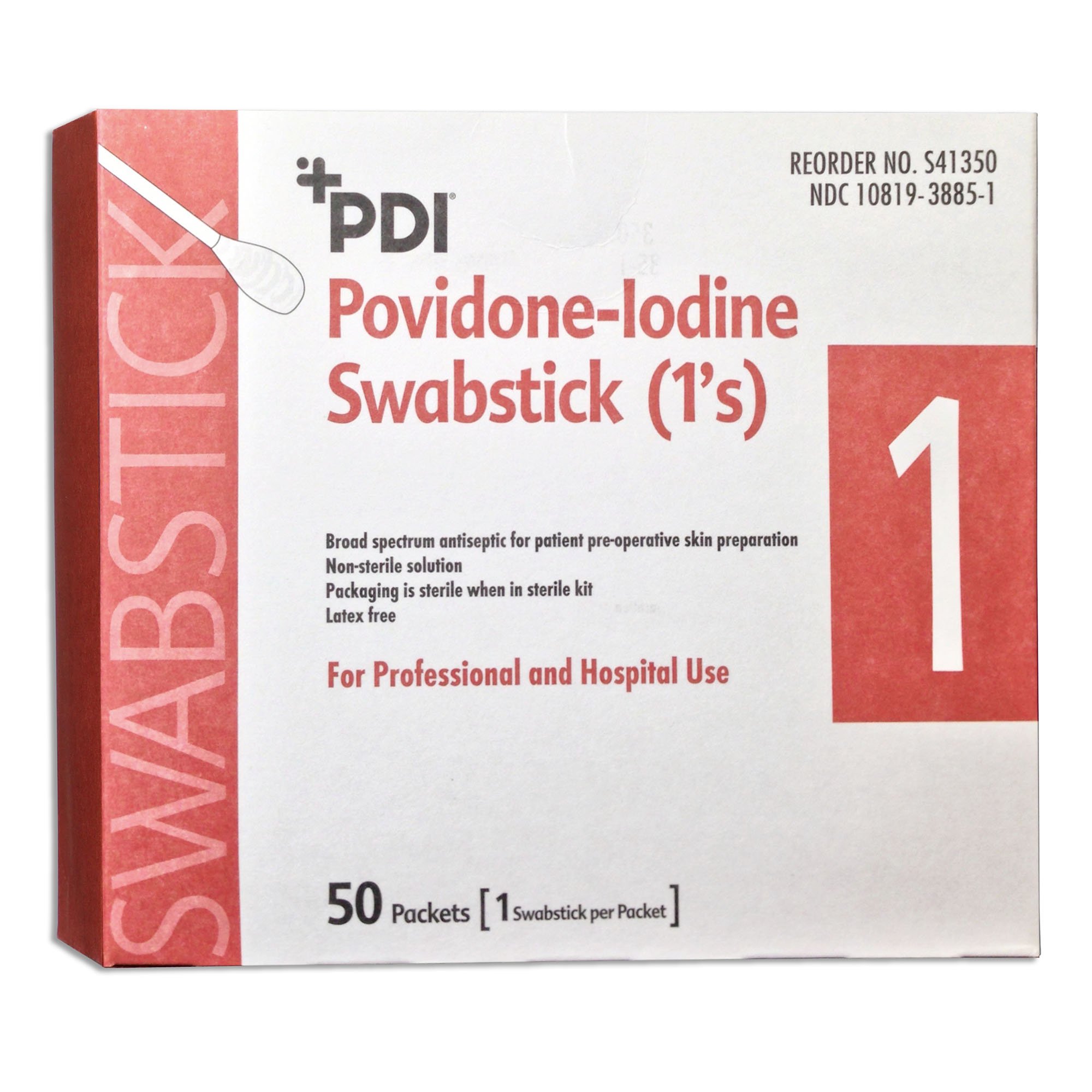 Professional Disposables - S41350 PDI® PVP Iodine Prep Swabstick