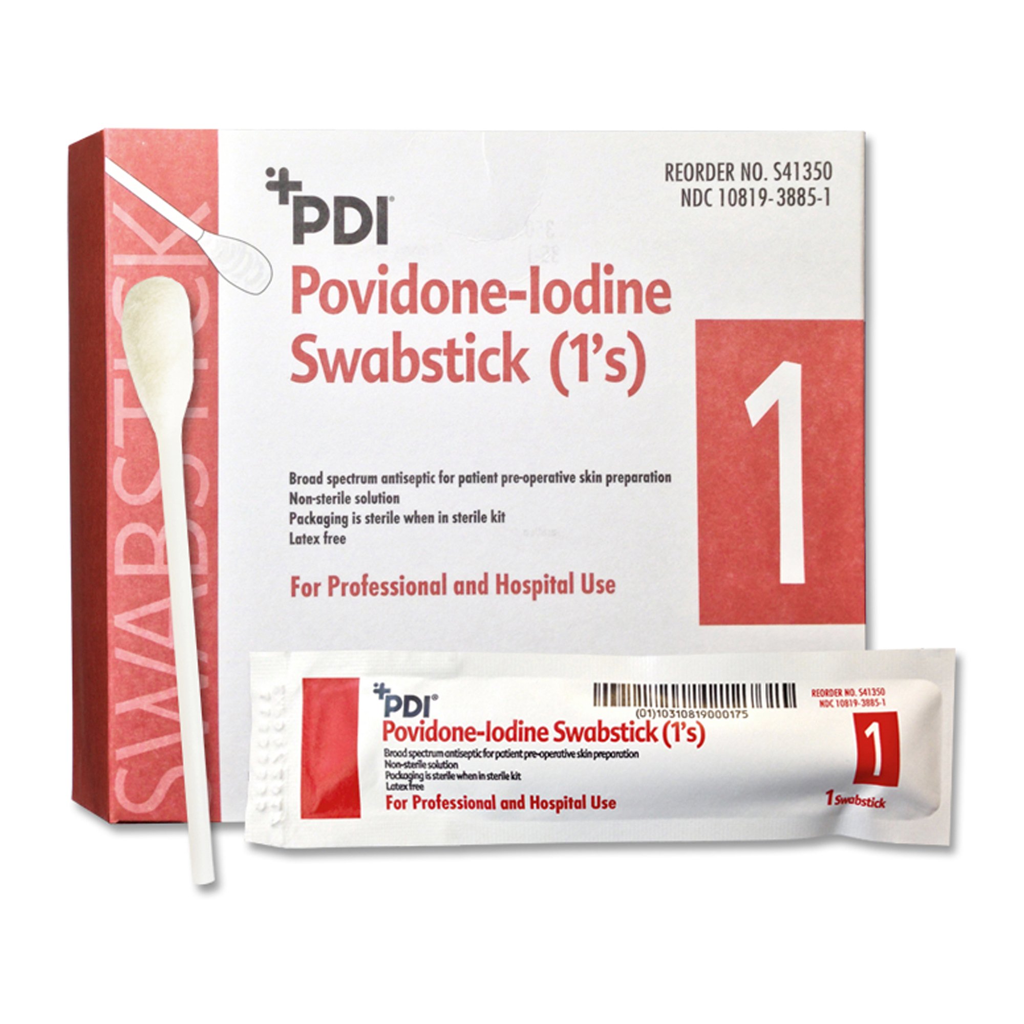 Professional Disposables - S41350 PDI® PVP Iodine Prep Swabstick