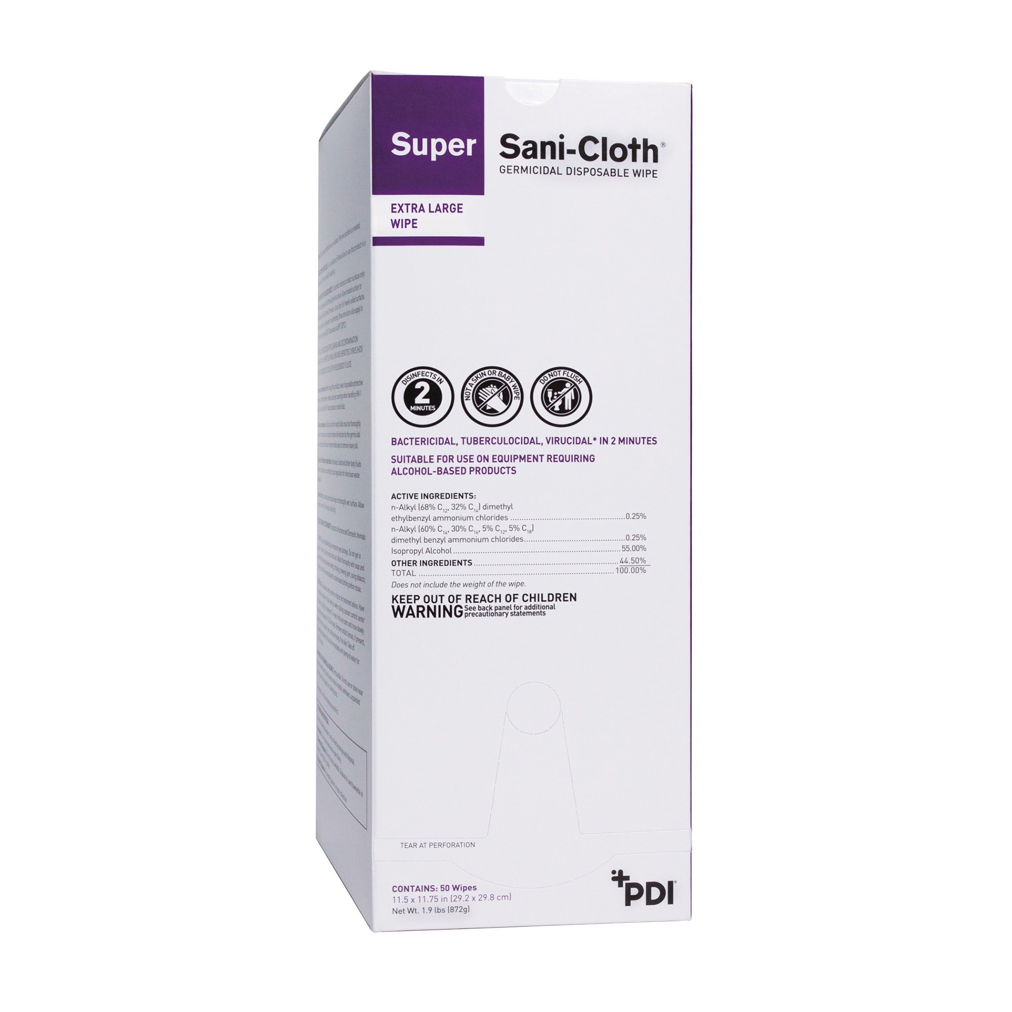 Professional Disposables - U87295 Super Sani-Cloth® Extra Large Germicidal Disinfectant Wipes