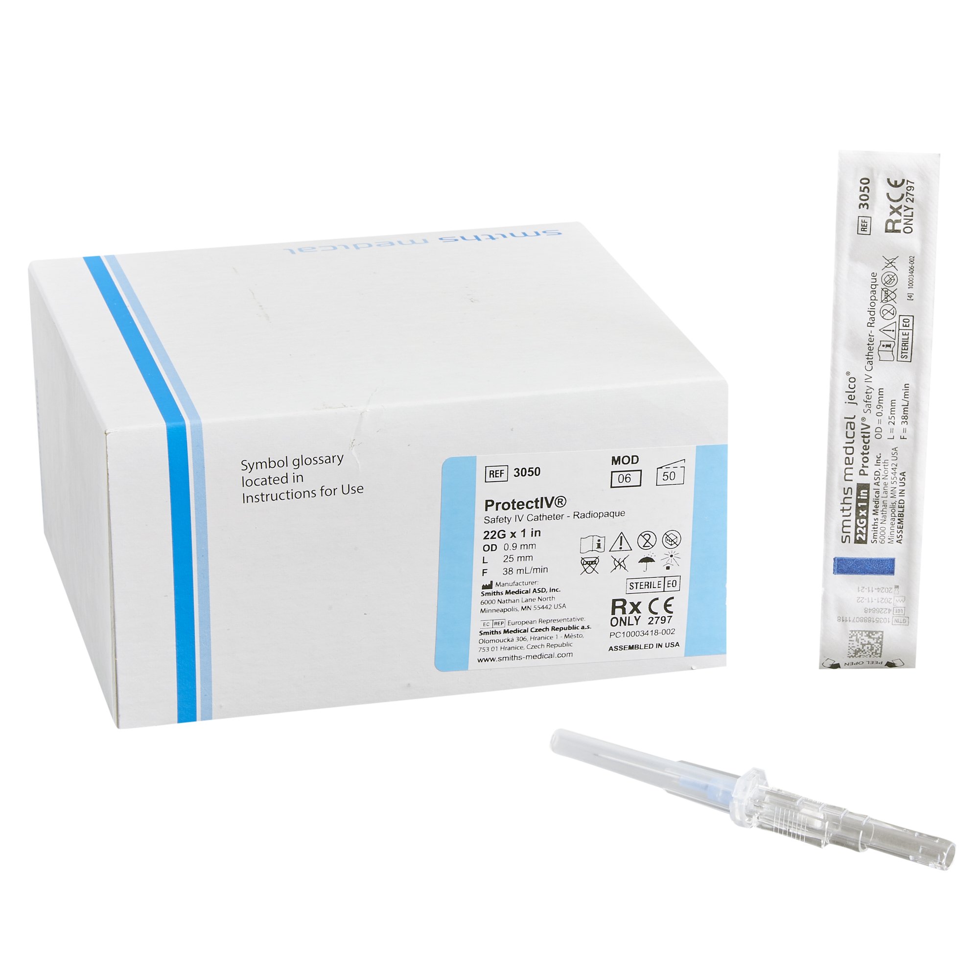 ICU Medical FKA Smiths Medical - 305006 Protectiv® Peripheral IV Catheter