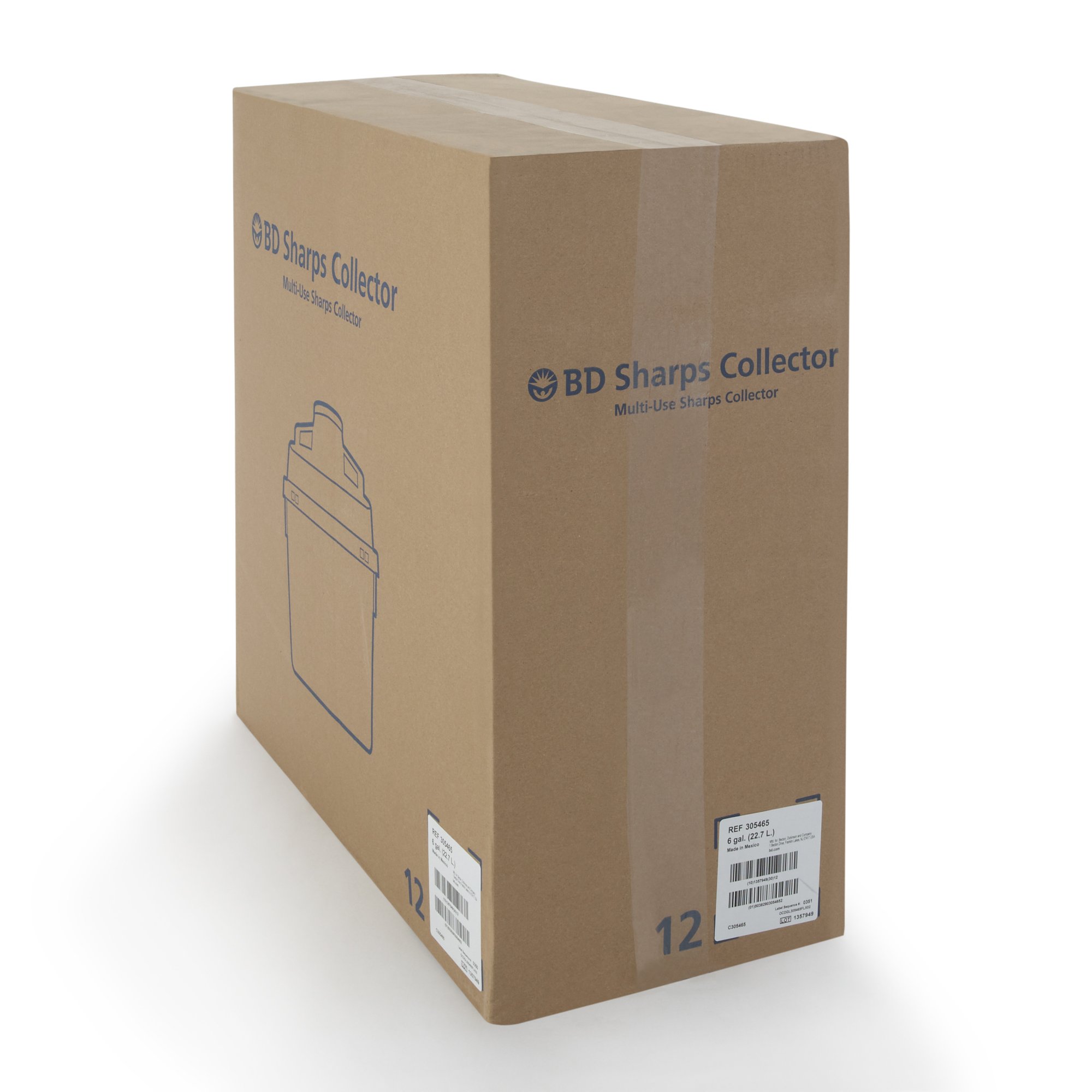 BD 305465 - BD Multi-purpose Sharps Container - 1/Each, 12/Case