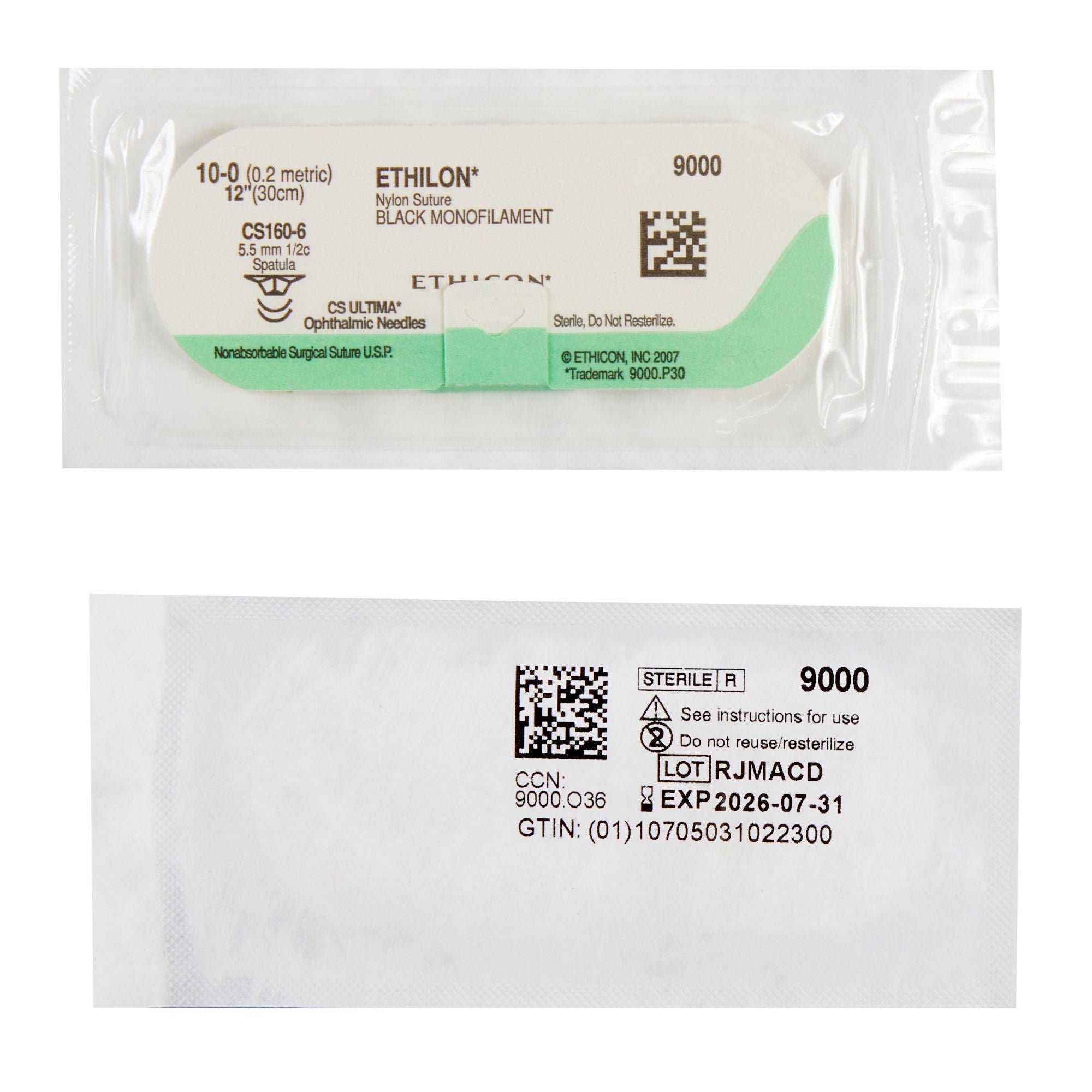 J & J Healthcare Systems - 9000G Ethilon™ Suture with Needle
