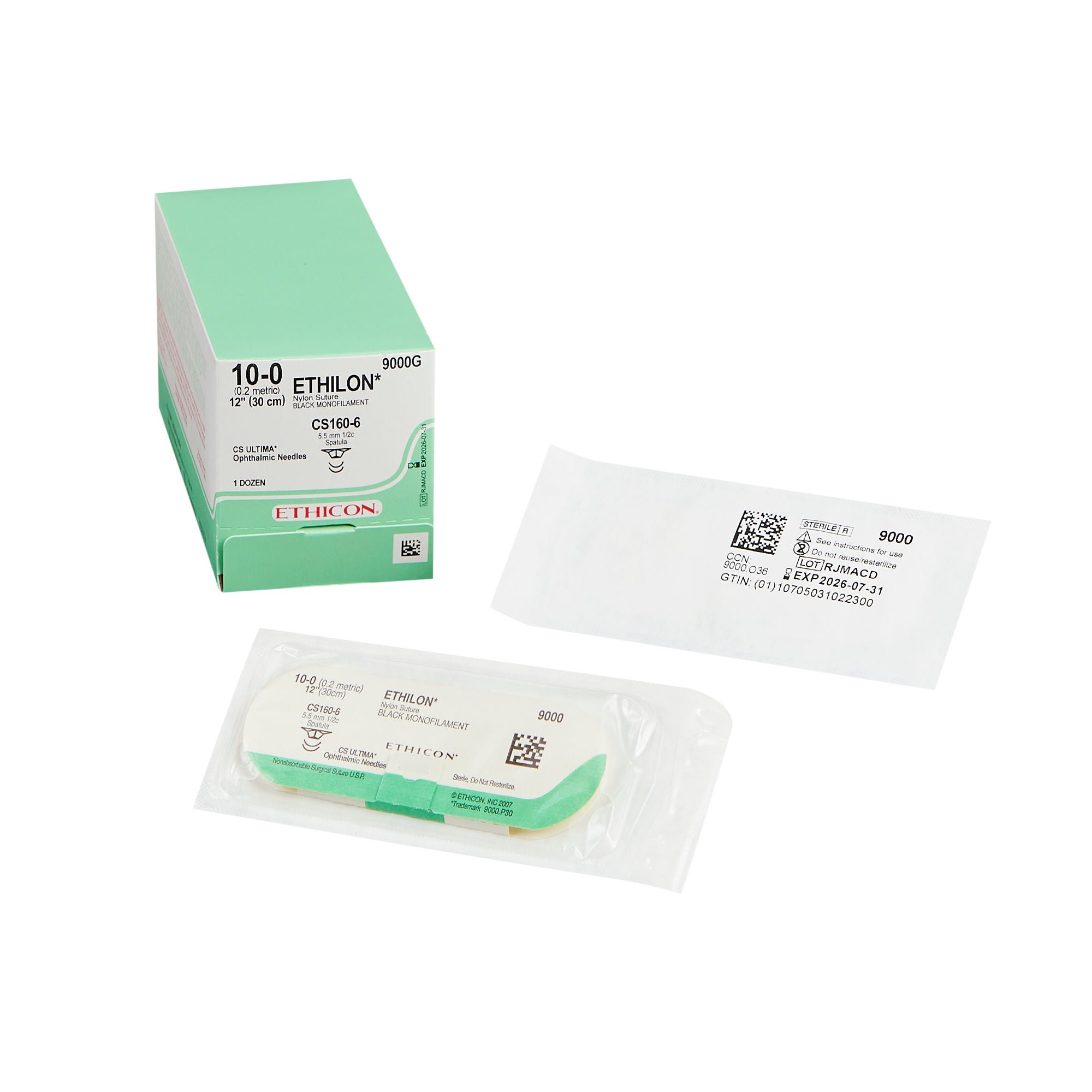 J & J Healthcare Systems - 9000G Ethilon™ Suture with Needle