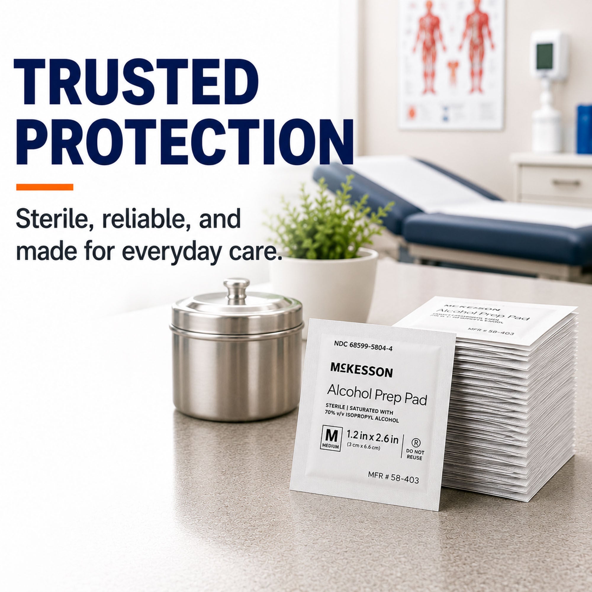 McKesson Alcohol Prep Pad 58-204 by McKesson Brand
