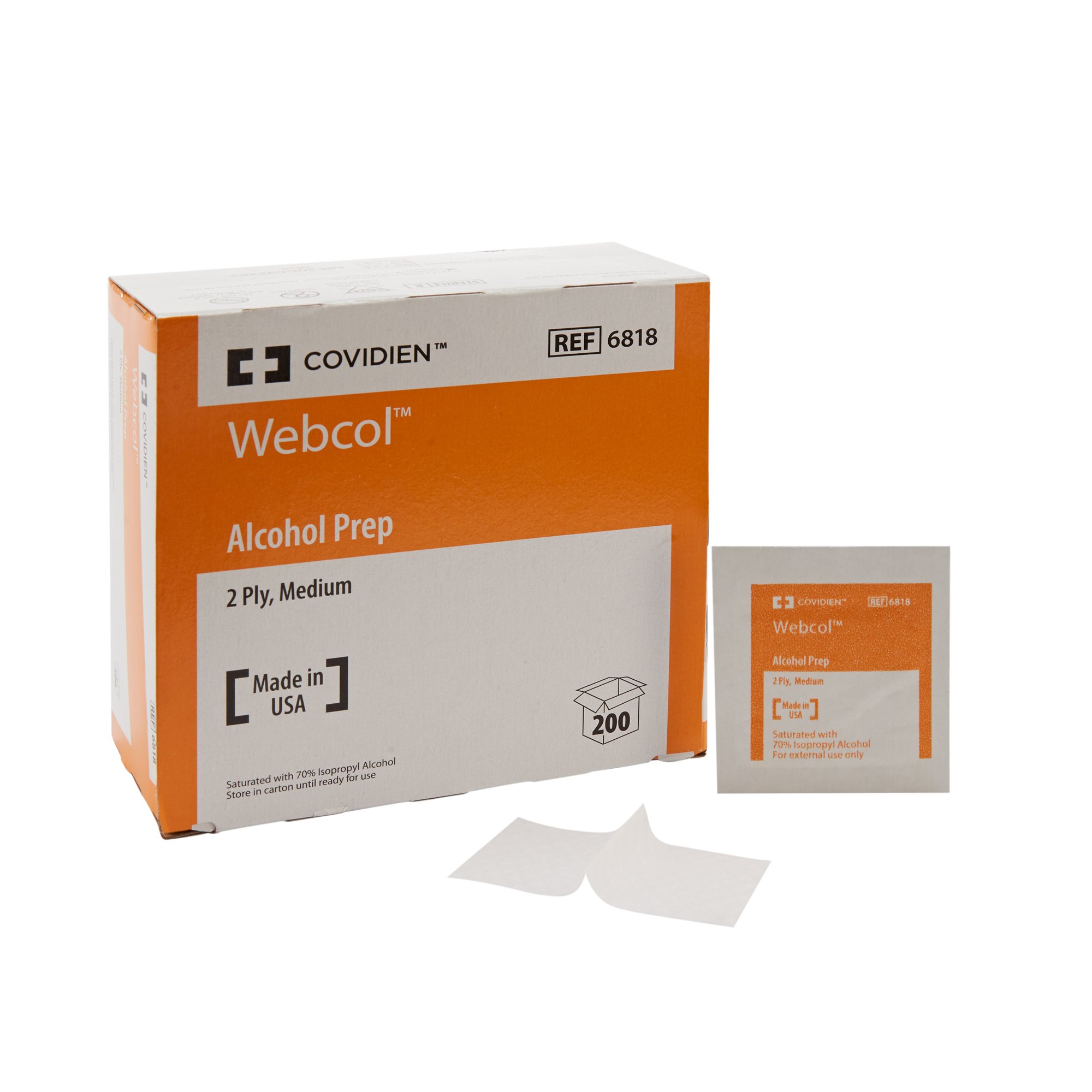 Cardinal - 6818 Webcol™ Alcohol Prep Pad