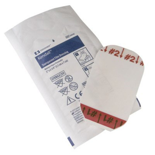 Cardinal 6641 - Kendall™ Transparent Film Dressing, 4 x 4.75 Inch - 1/Each, 50/Box, 200/Case