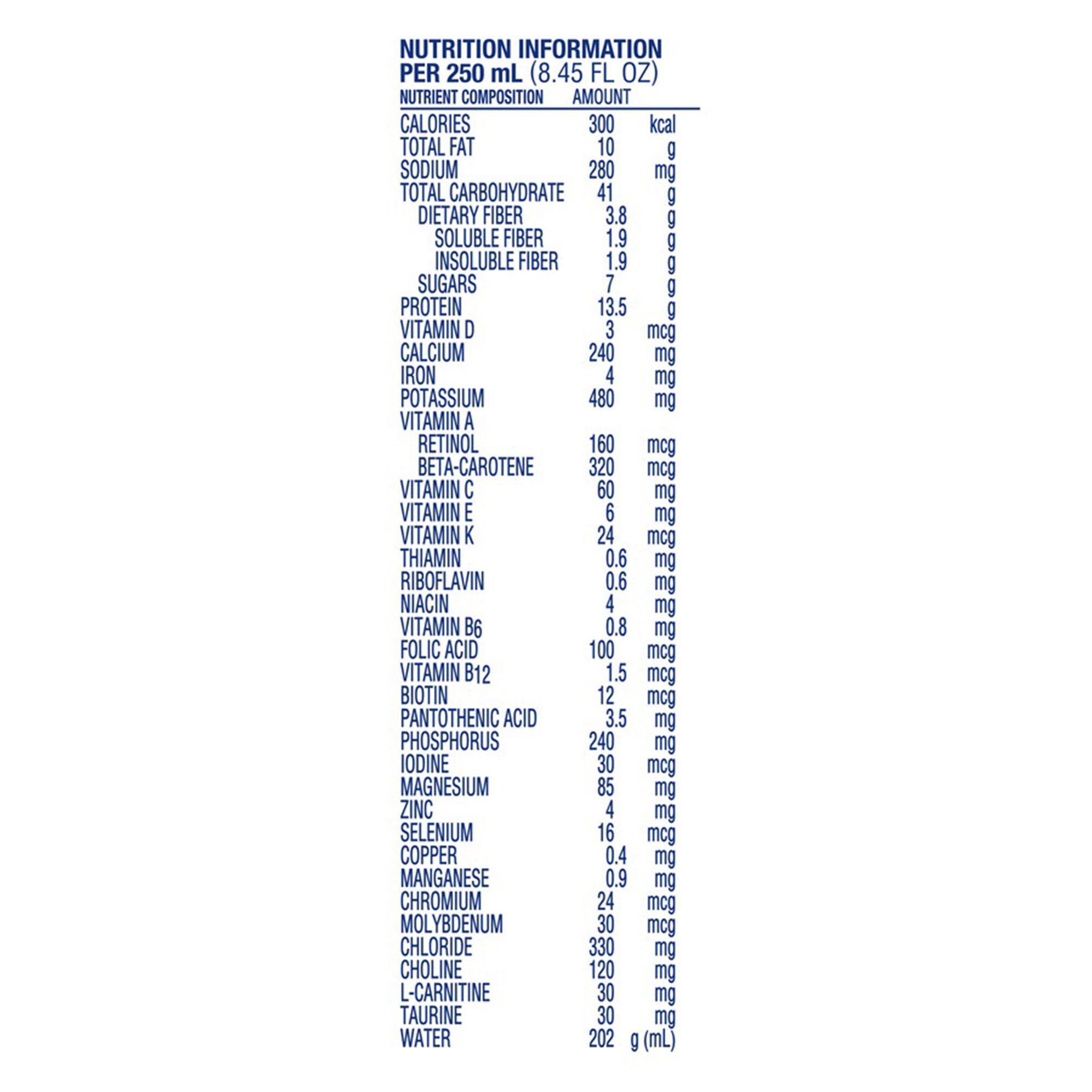 Nestle Healthcare Nutrition - 10043900185504 Fibersource® HN Formula Tube Feeding Formula