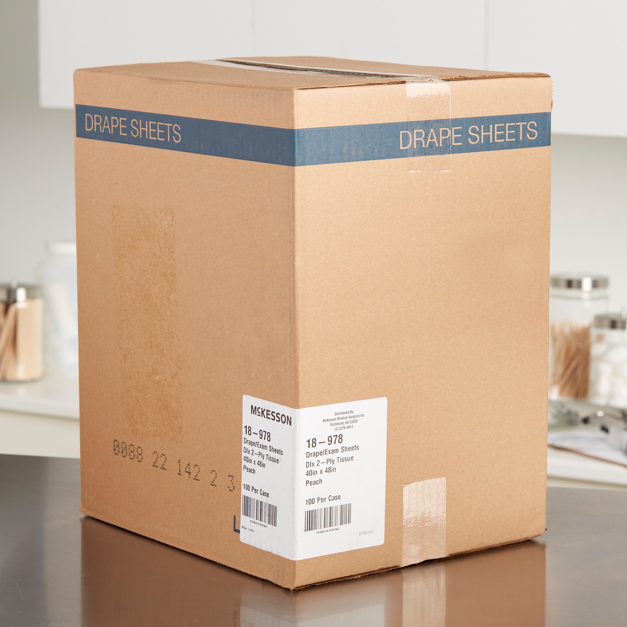McKesson Brand 18-978 - McKesson Nonsterile Physical Exam Drape, 40 x 48 Inch - 100/Case