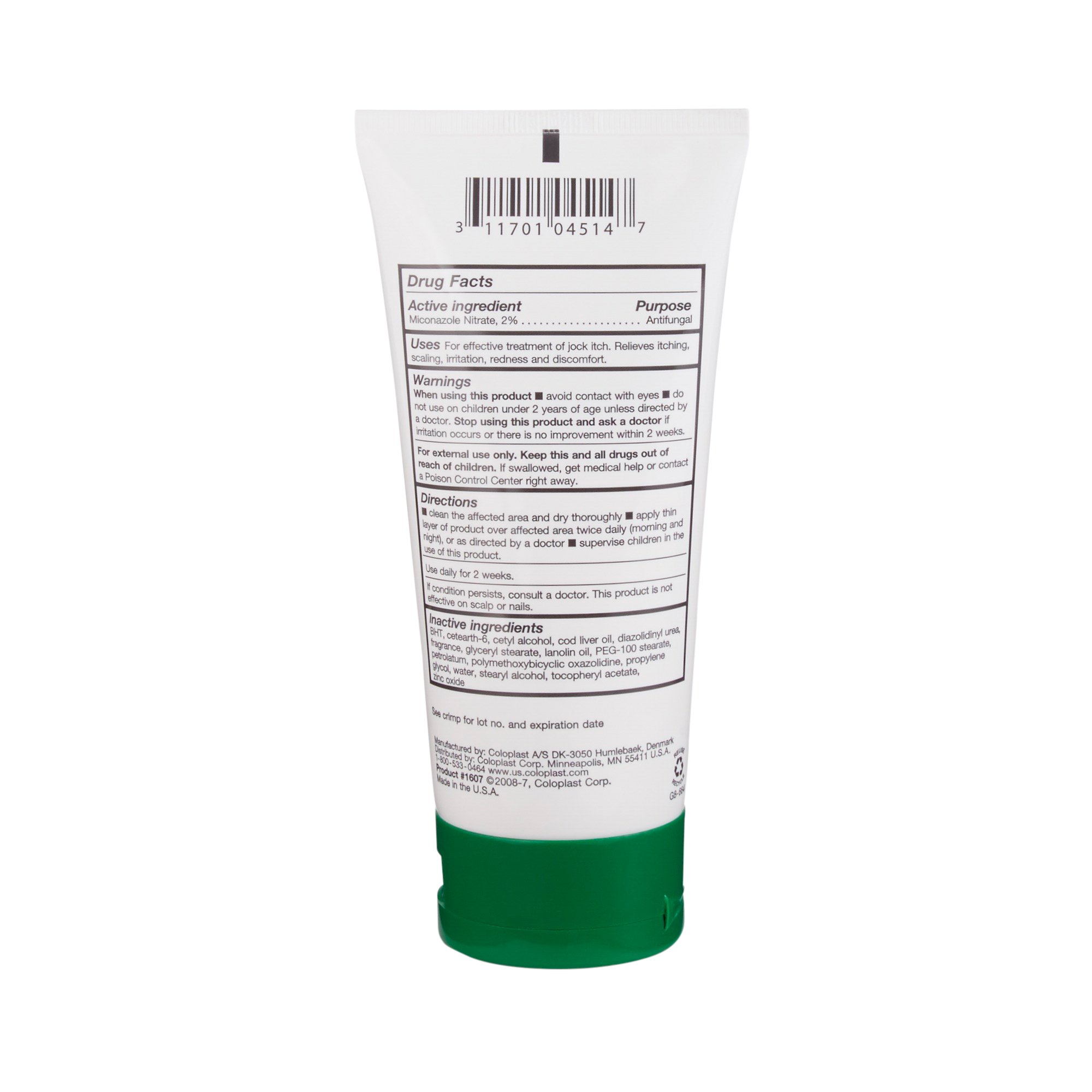 Medline COI1607 - Baza® Antifungal Skin Protectant Cream, CHG-Compatible, Scented, 5-ounce Tube - 1/Each, 12/Case