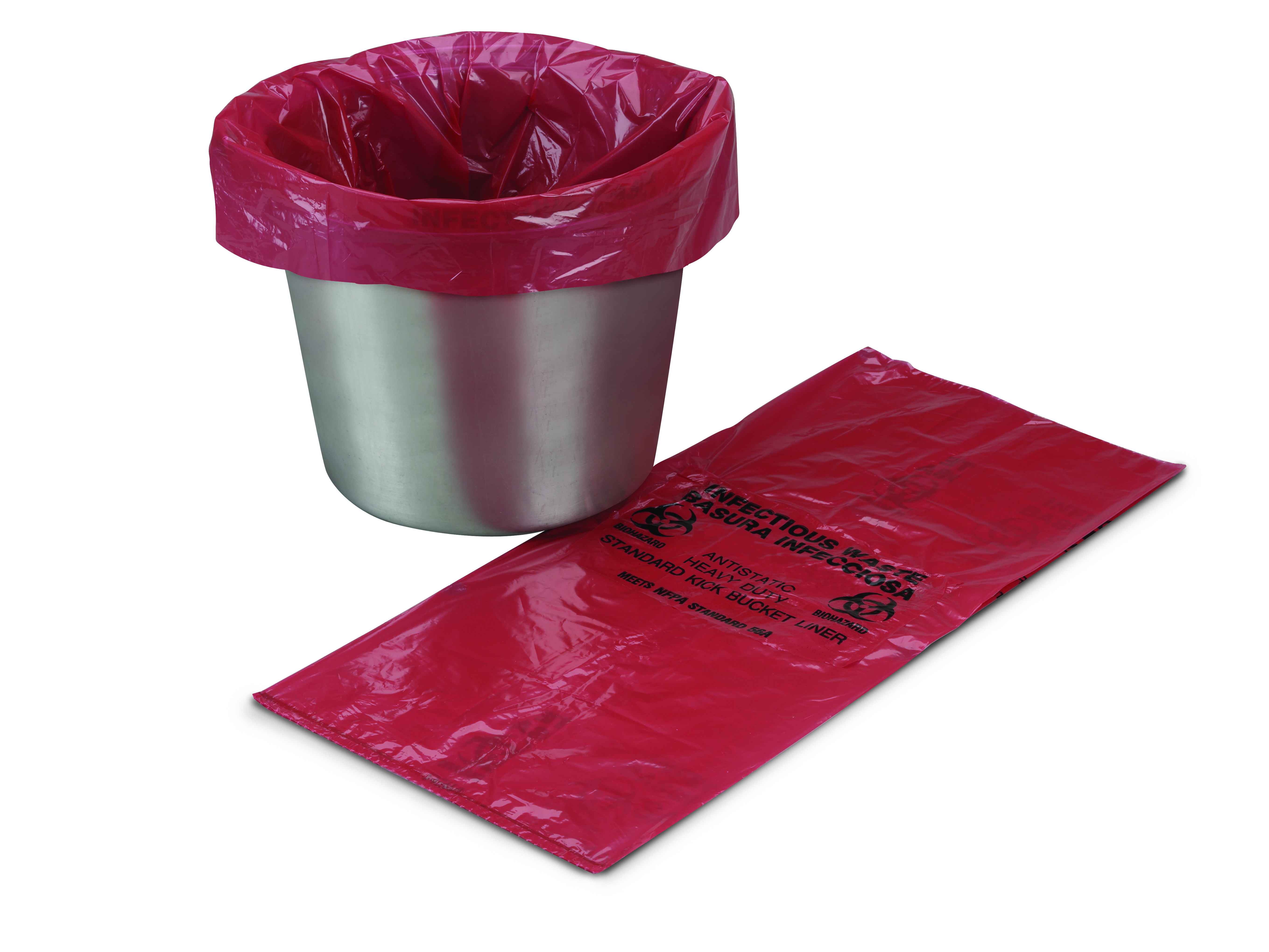 McKesson Brand 03-5002 - McKesson Kick Bucket Waste Bag, 7 – 10 gallon Capacity, 8 x 12 x 24 Inch - 500/Case