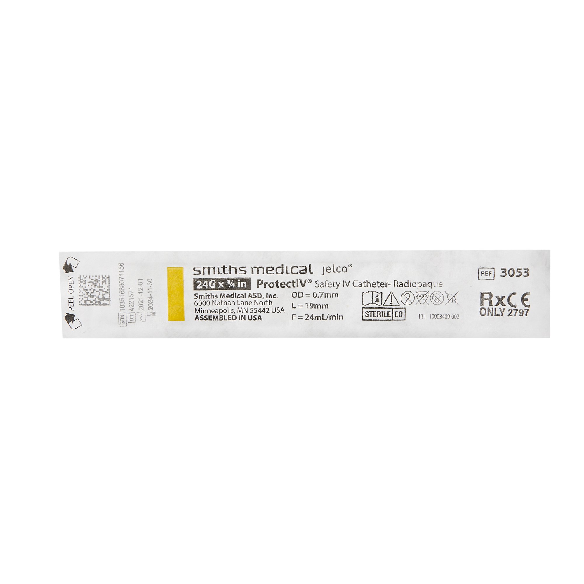 Protectiv Peripheral IV Catheter 305306 by ICU Medical FKA Smiths Medical