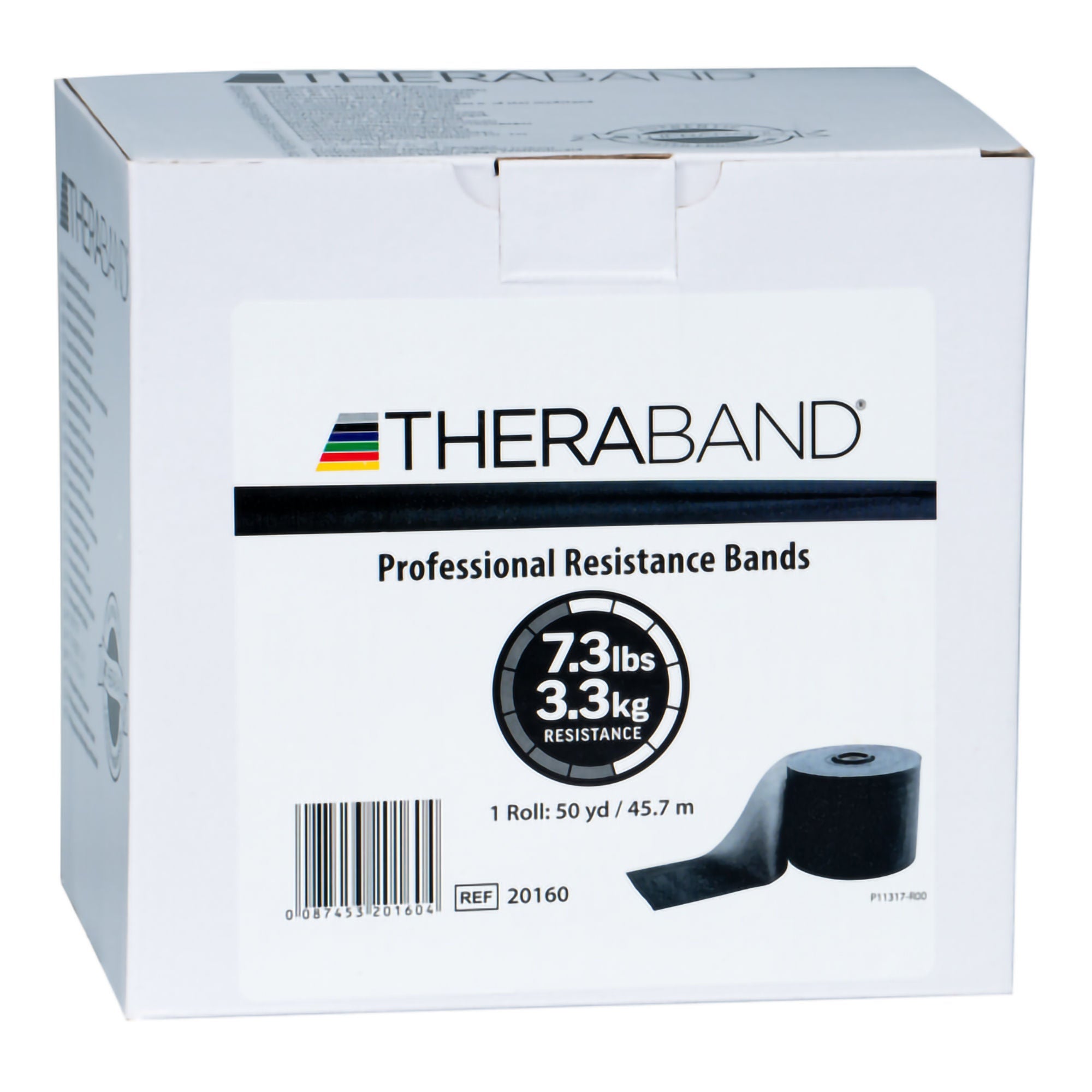 Performance Health - 091026921 Exercise Resistance Band TheraBand® Black 6 Inch X 50 Yard X-Heavy Resistance