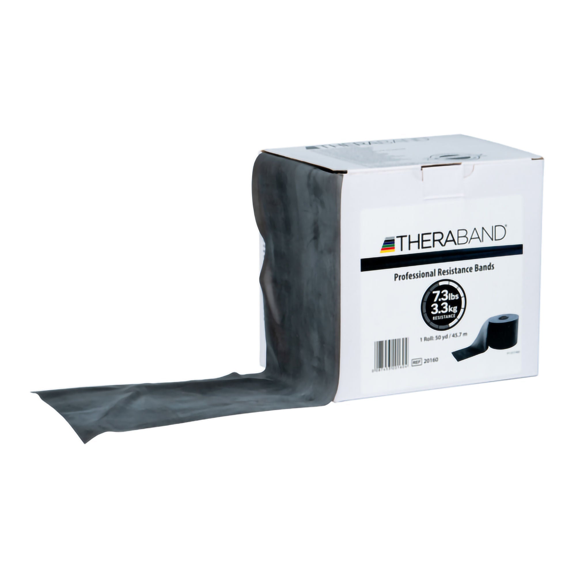 Performance Health - 091026921 Exercise Resistance Band TheraBand® Black 6 Inch X 50 Yard X-Heavy Resistance