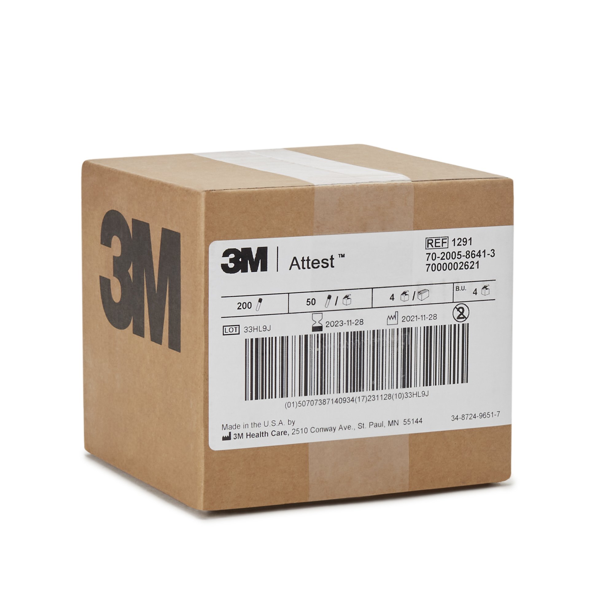 Solventum Corporation - 1291 3M™ Attest™ Rapid Readout Sterilization Biological Indicator Vial