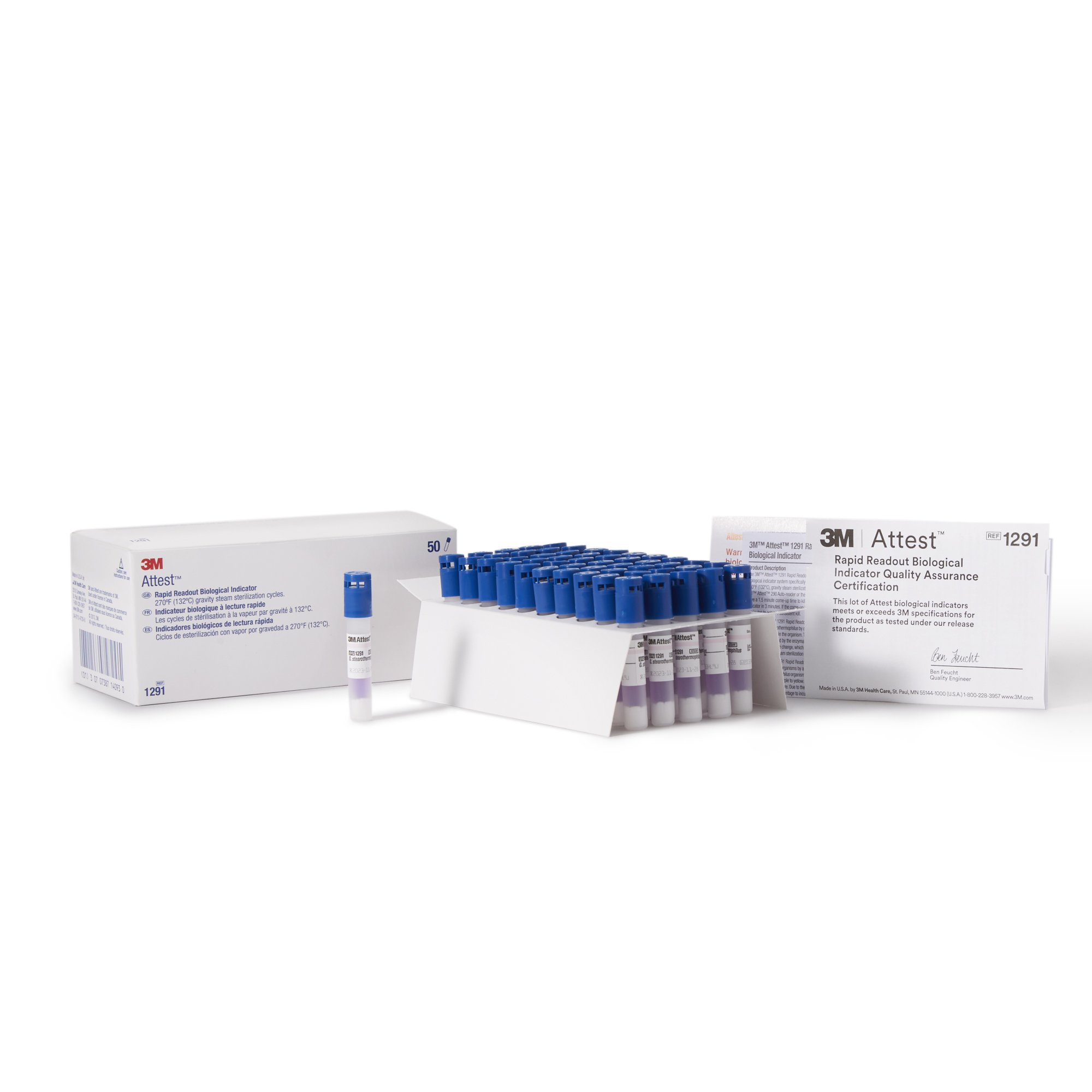 Solventum Corporation - 1291 3M™ Attest™ Rapid Readout Sterilization Biological Indicator Vial