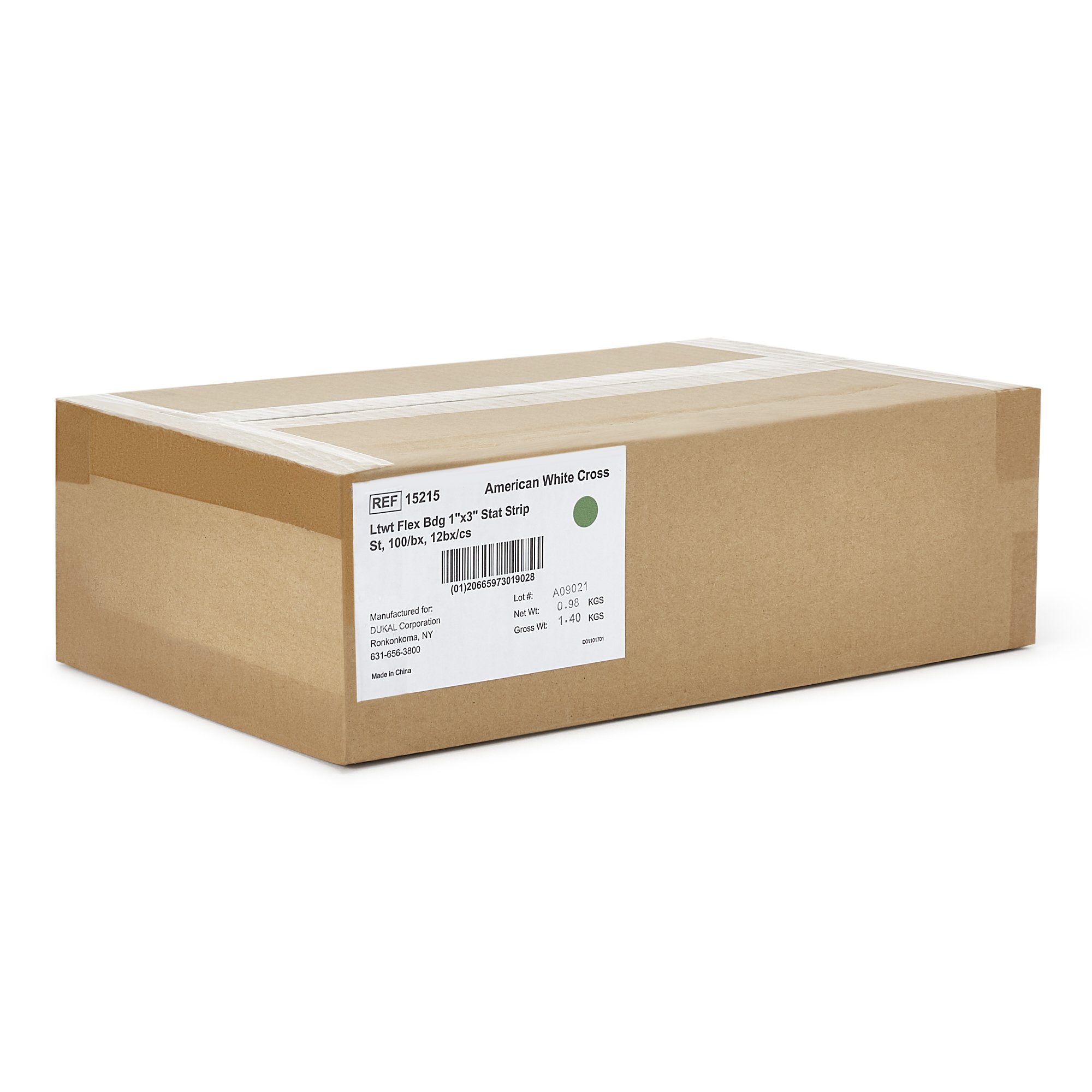 Dukal 15215 - Stat Strip® Adhesive Strip, 1 x 3 Inch - 100/Box, 1200/Case