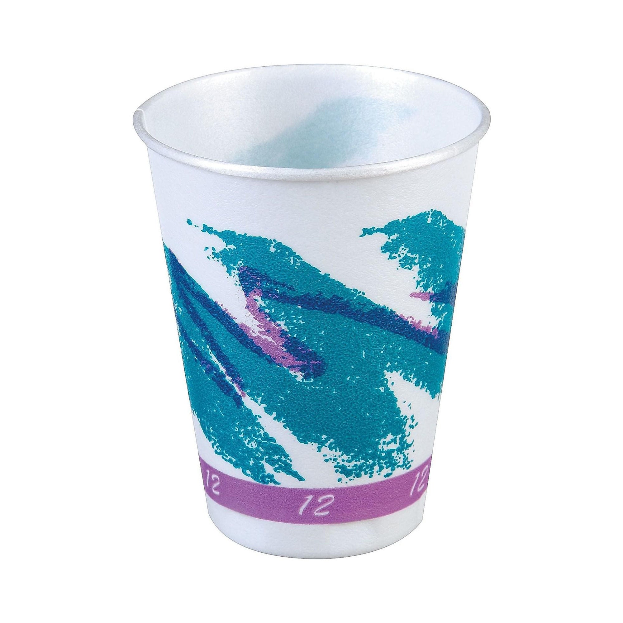 RJ Schinner Co - X12-00055 Drinking Cup Trophy® 12 oz. Styrofoam Jazz® Print Disposable