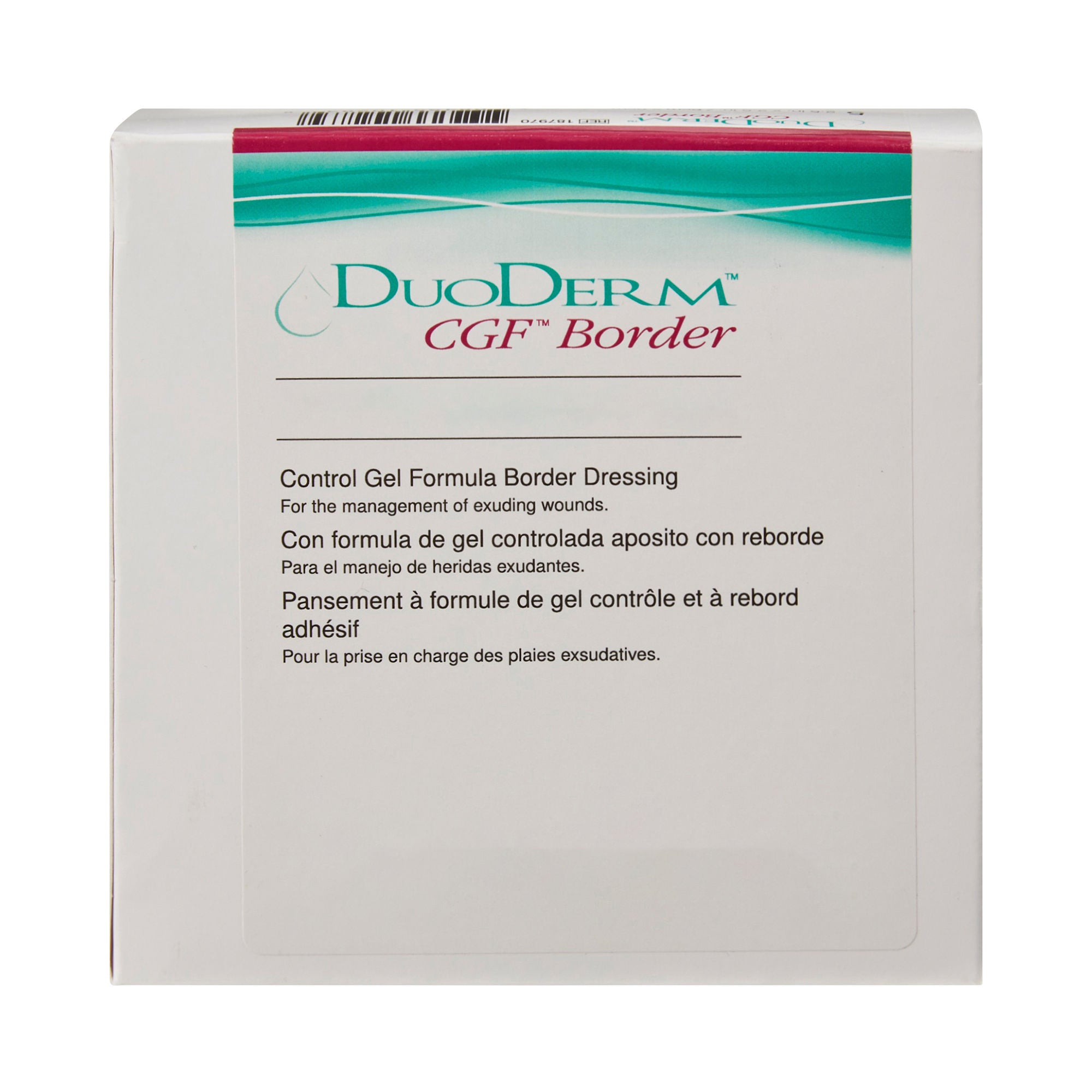 ConvaTec - 187974 Hydrocolloid Dressing DuoDERM® CGF® Border Foam Backing 6 X 7 Inch Triangle Hydrocolloid