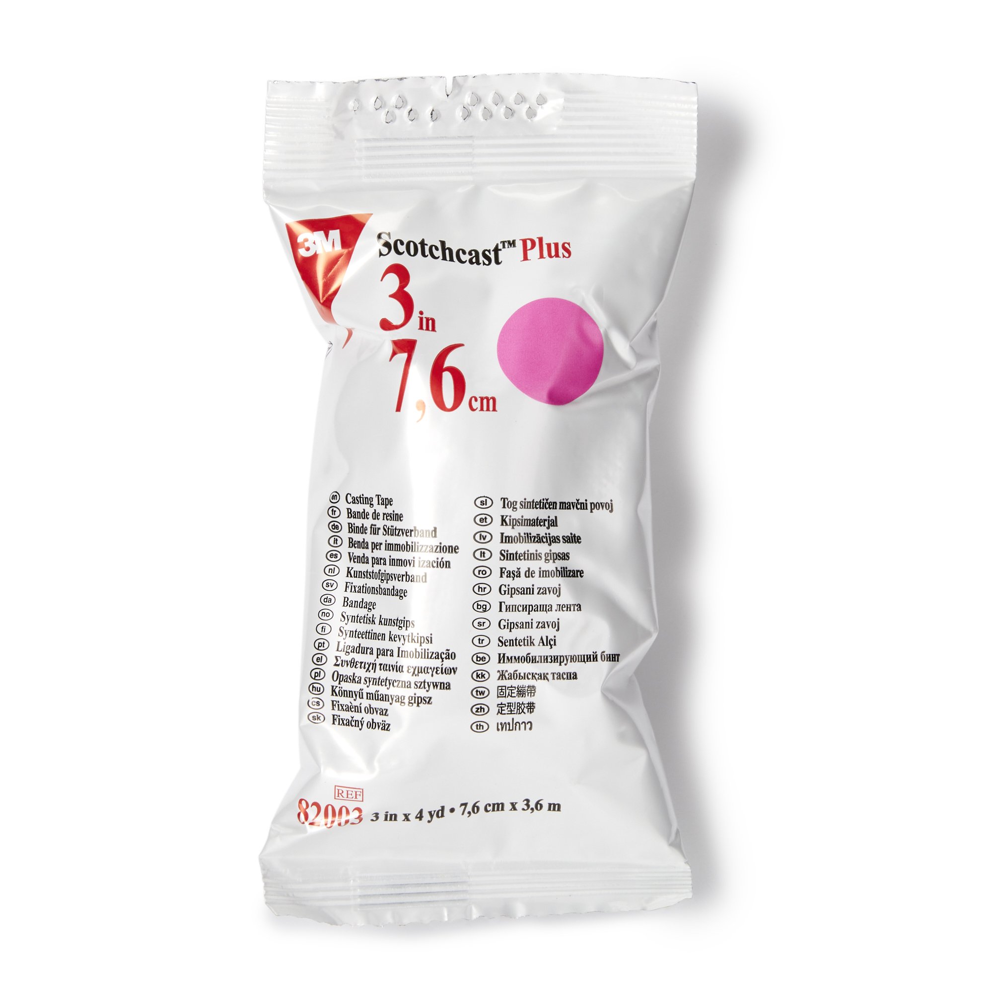 Solventum Corporation 82003X - 3M™ Scotchcast™ Plus Cast Tape, Bright Pink, 3 Inch x 4 Yard - 1/Each, 10/Box, 10/Case