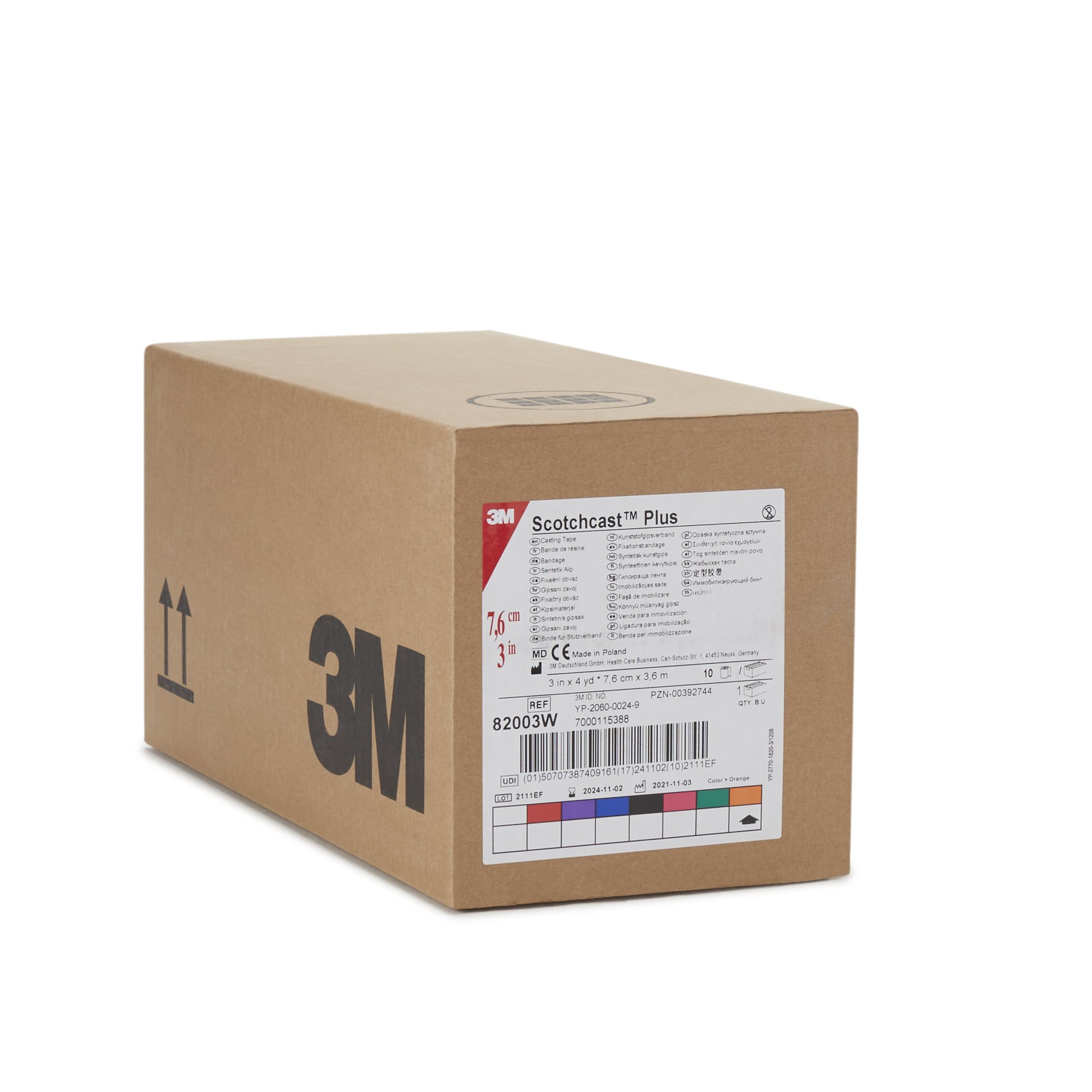 Solventum Corporation - 82003W 3M™ Scotchcast™ Plus Bright Orange Cast Tape