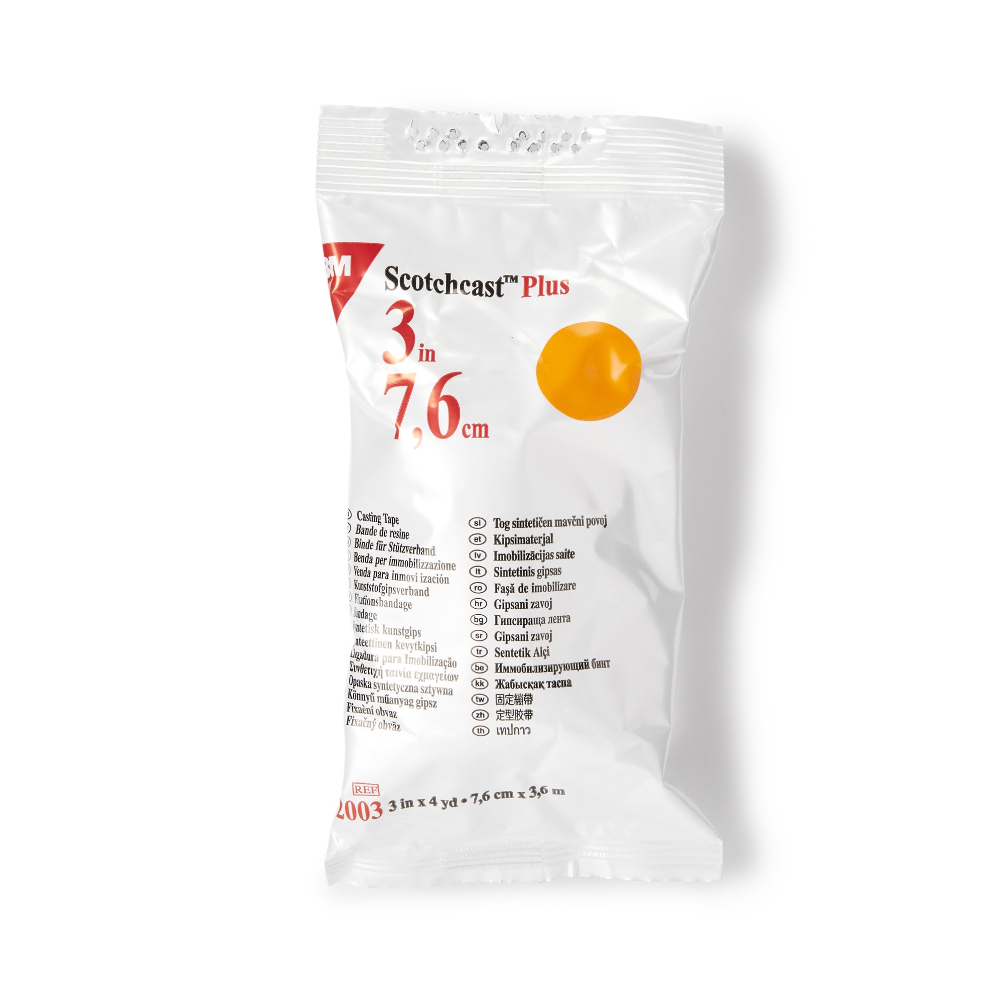 Solventum Corporation 82003W - 3M™ Scotchcast™ Plus Bright Orange Cast Tape, 3 Inch x 4 Yard - 1/Each, 10/Box, 10/Case