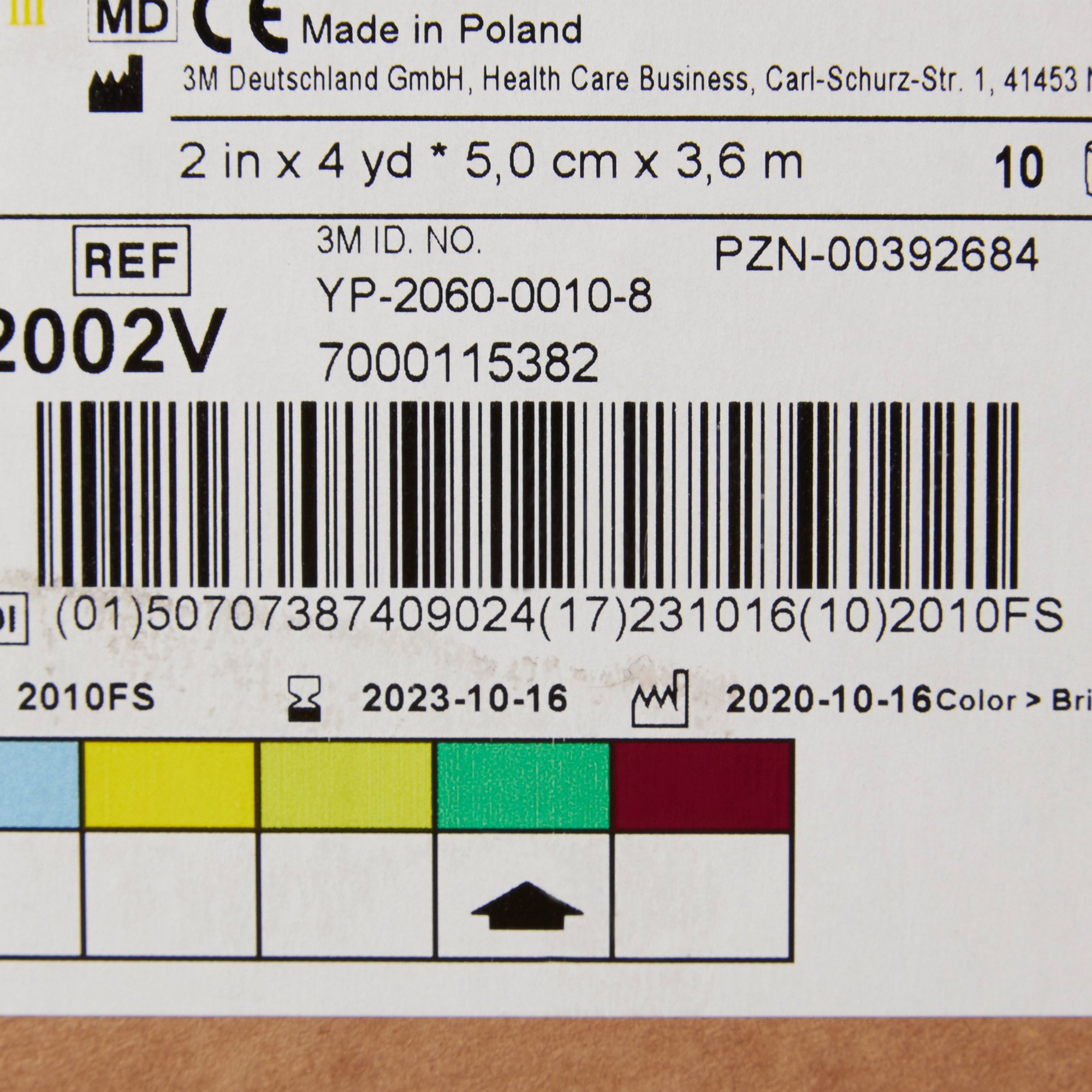 Solventum Corporation 82002V - 3M™ Scotchcast™ Plus Bright Green Cast Tape, 2 Inch x 4 Yard - 1/Each, 10/Box, 10/Case