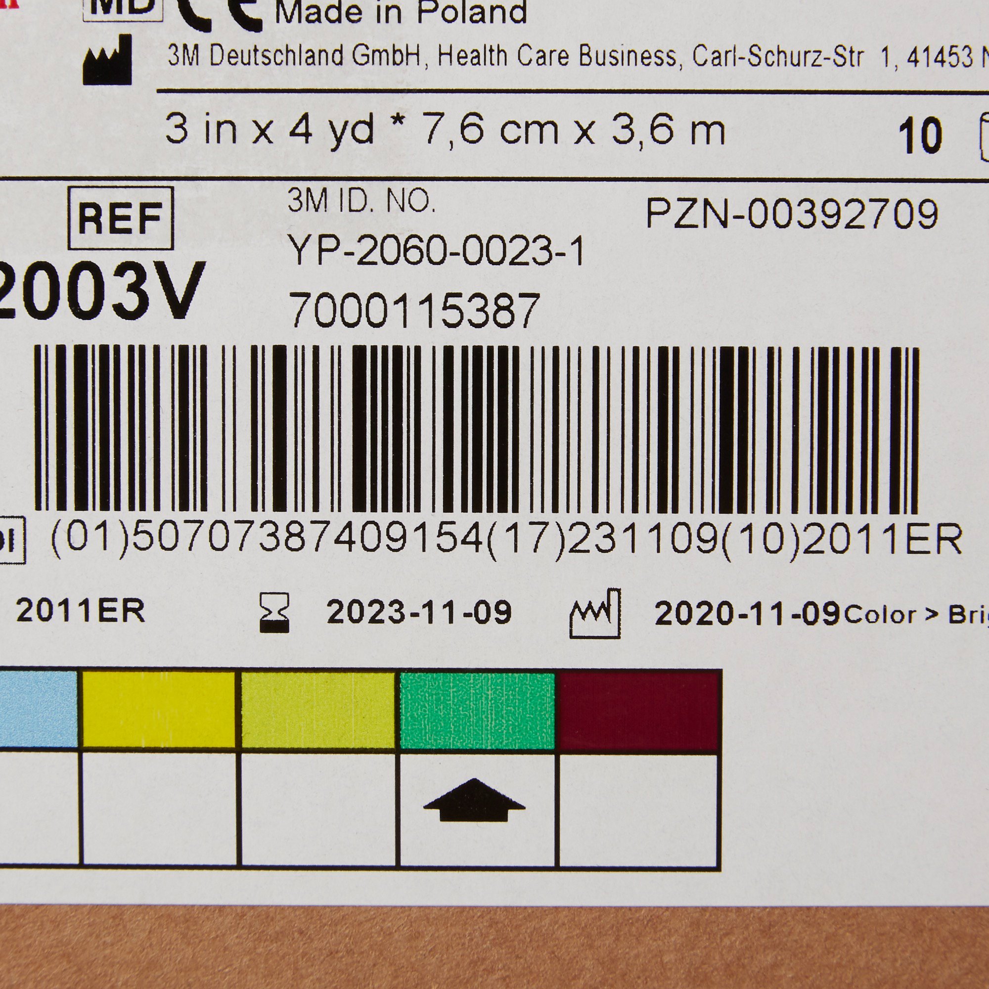 Solventum Corporation 82003V - 3M™ Scotchcast™ Plus Bright Green Cast Tape, 3 Inch x 4 Yard - 1/Each, 10/Box, 10/Case