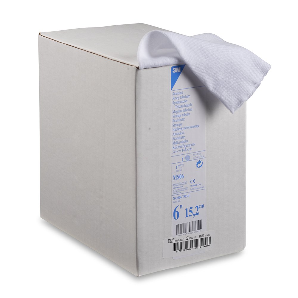 Solventum Corporation MS06 - 3M™ White Polyester Undercast Stockinette, 6 Inch x 25 Yard - 1/Roll, 1/Case