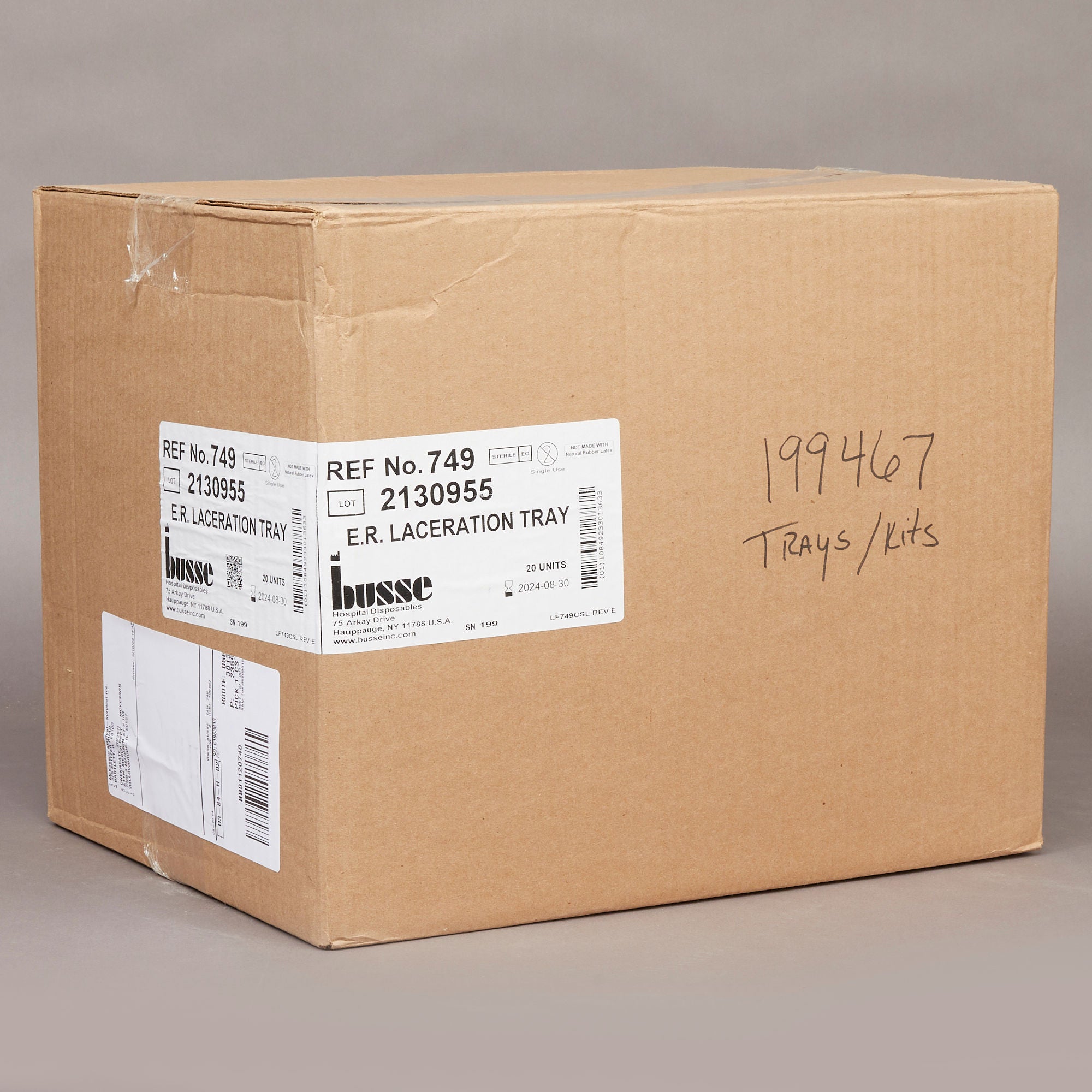 Busse Hospital Disposables - 749 Laceration Tray Sterile