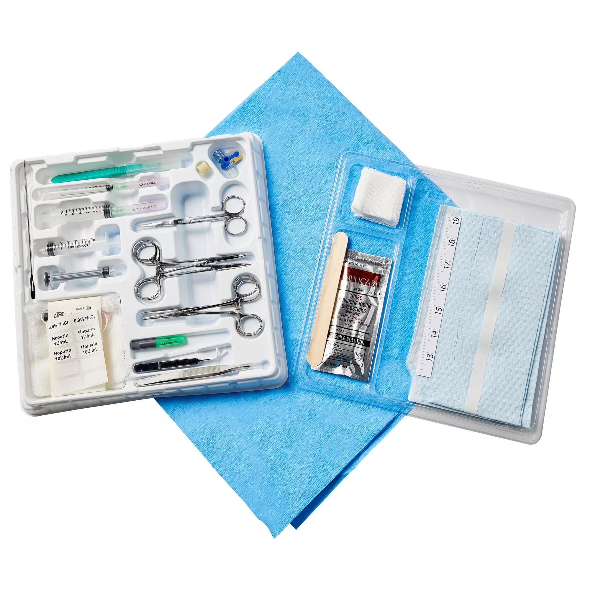 Cardinal - 8888160408 Umbilical Vessel Catheter Insertion Tray Argyle™ Umbilical Without Catheter Not Made with Natural Rubber Latex