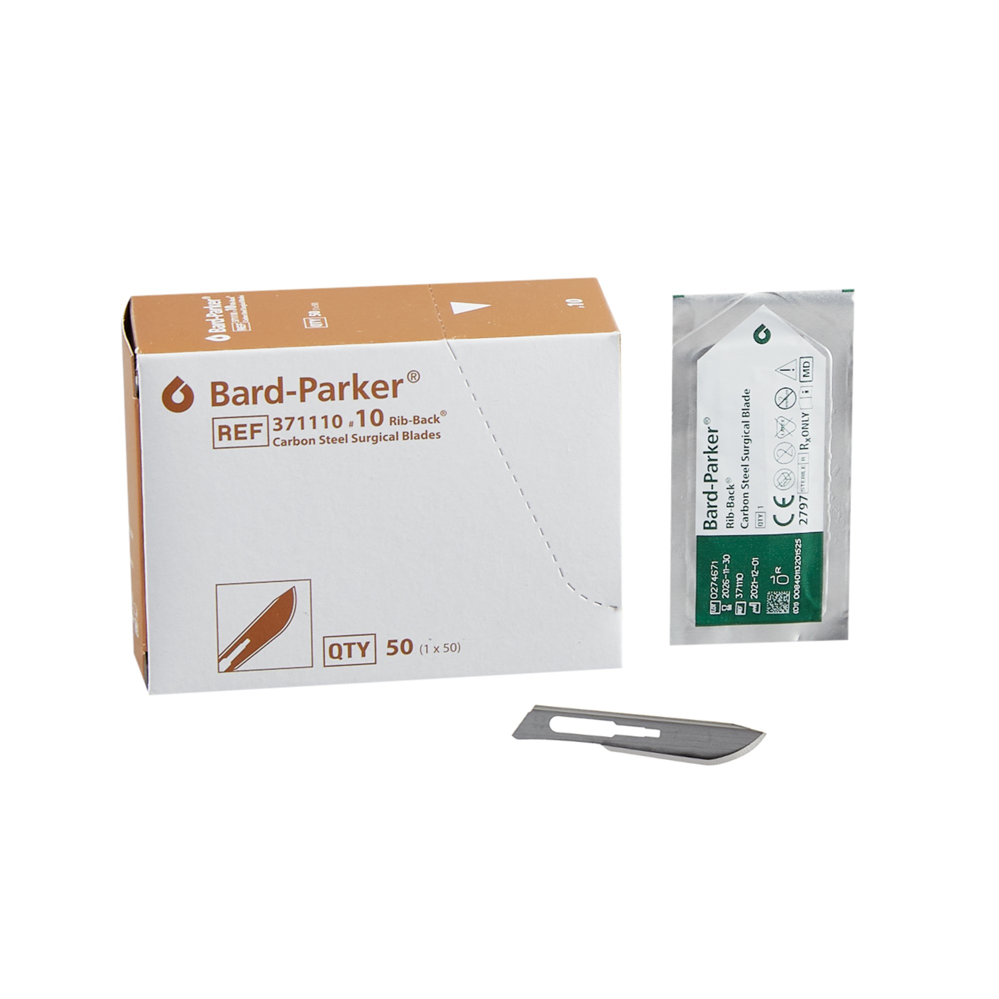 Aspen Surgical Products - 371110 Bard-Parker® Carbon Rib-Back® Blade