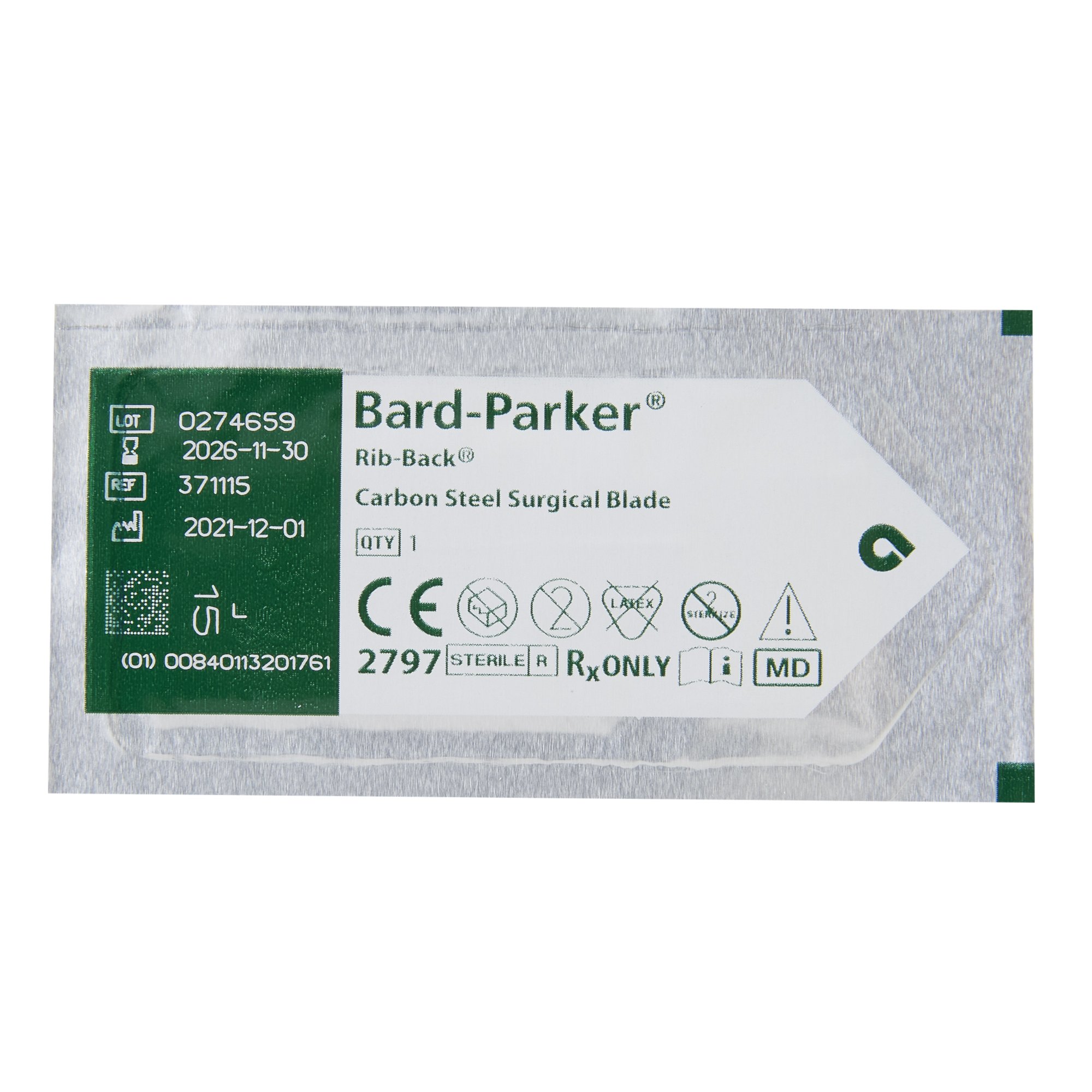Bard-Parker Rib-Back Surgical Blade 371115 by Aspen Surgical Products