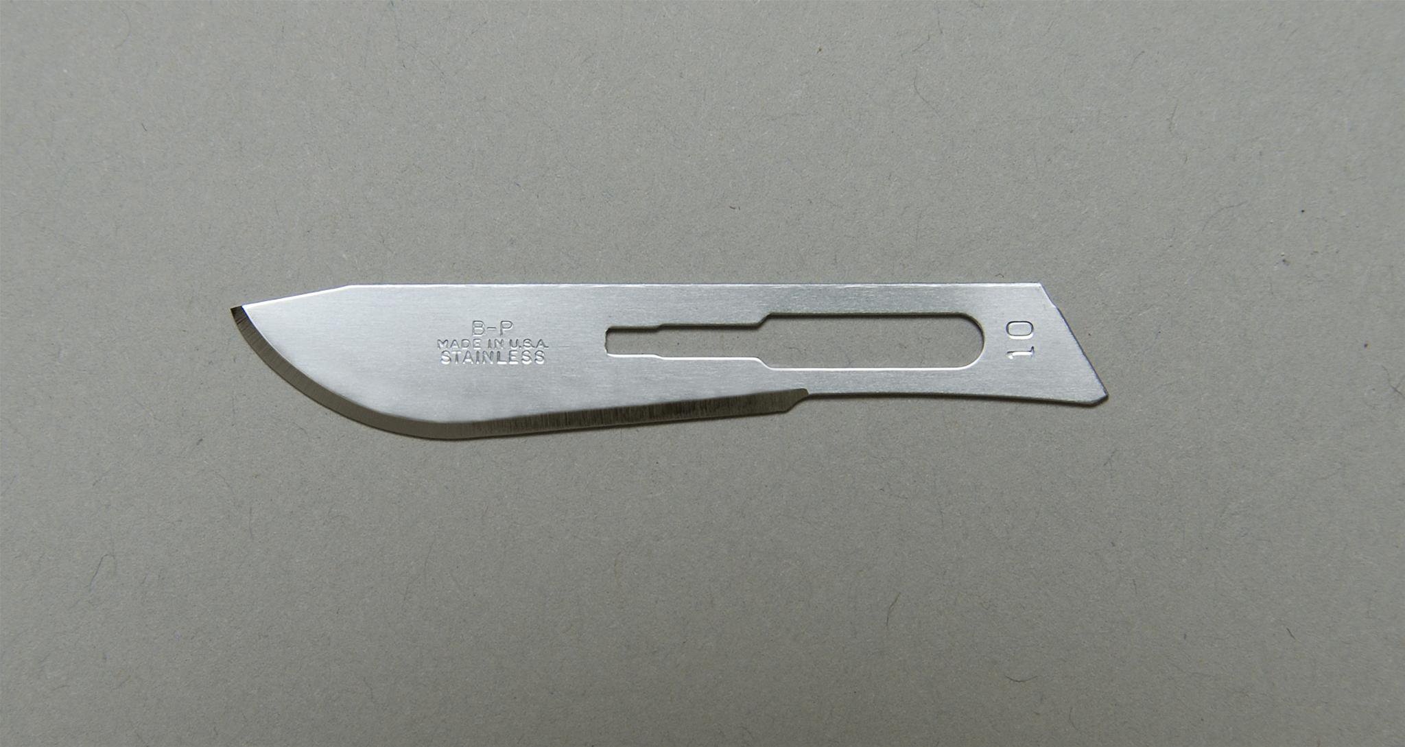 Aspen Surgical Products - 371210 Bard-Parker® Stainless Steel Surgical Blade Size 10