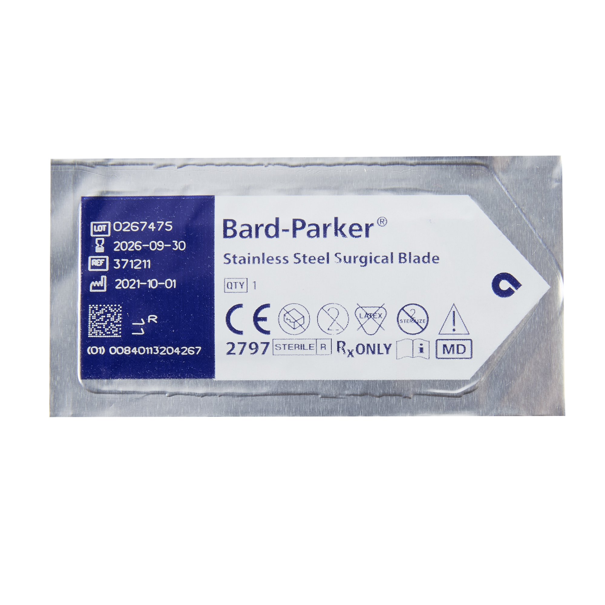 Aspen Surgical Products - 371211 Bard-Parker® Stainless Steel Surgical Blade Size 11