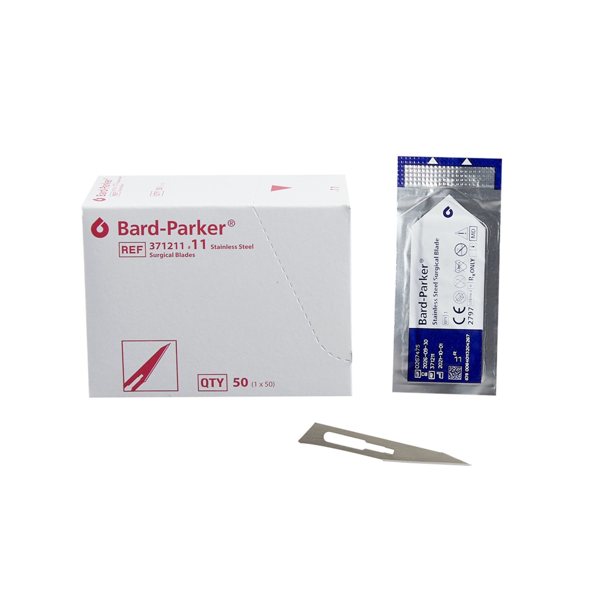 Aspen Surgical Products - 371211 Bard-Parker® Stainless Steel Surgical Blade Size 11