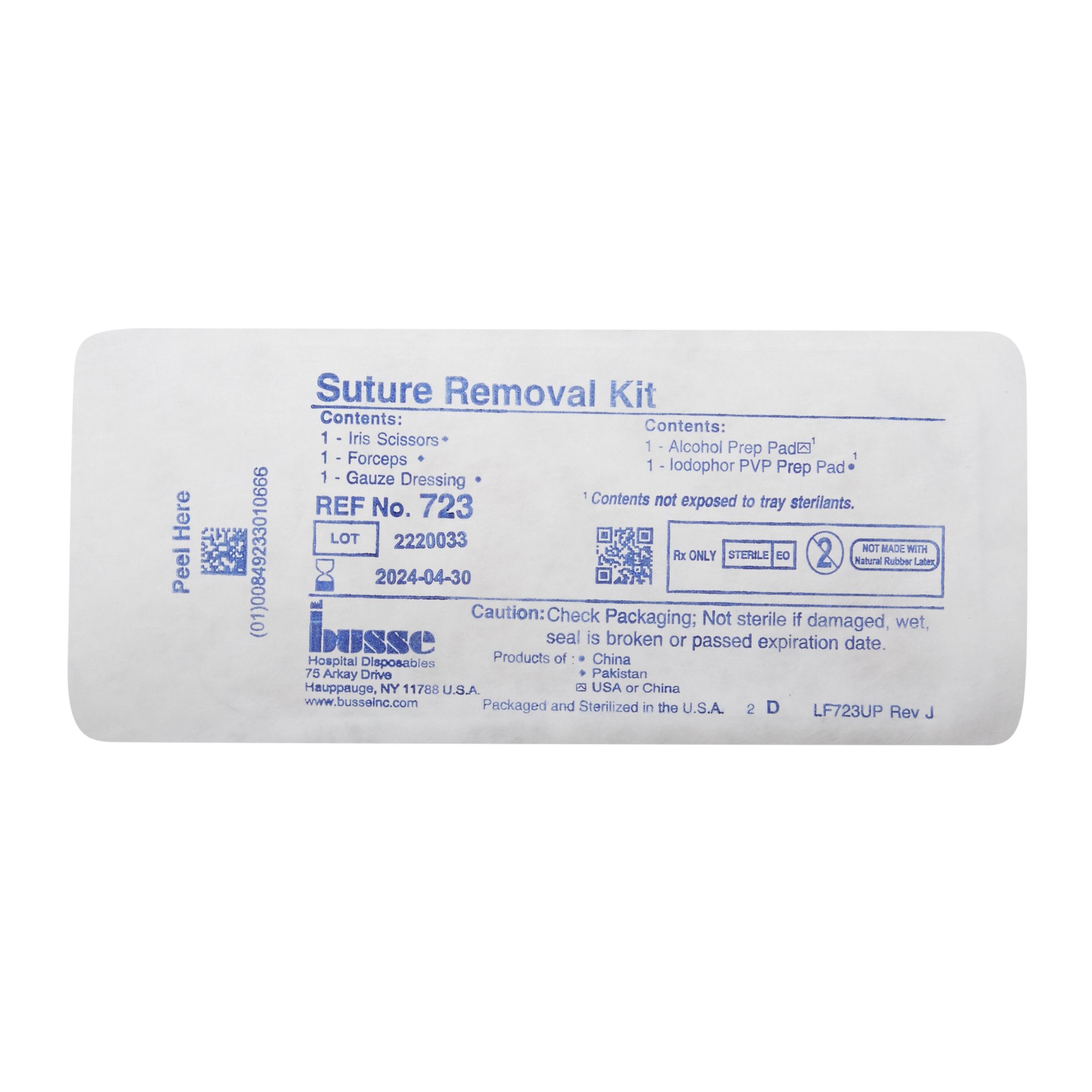 Busse Hospital Disposables - 723 Busse Suture Removal Kit