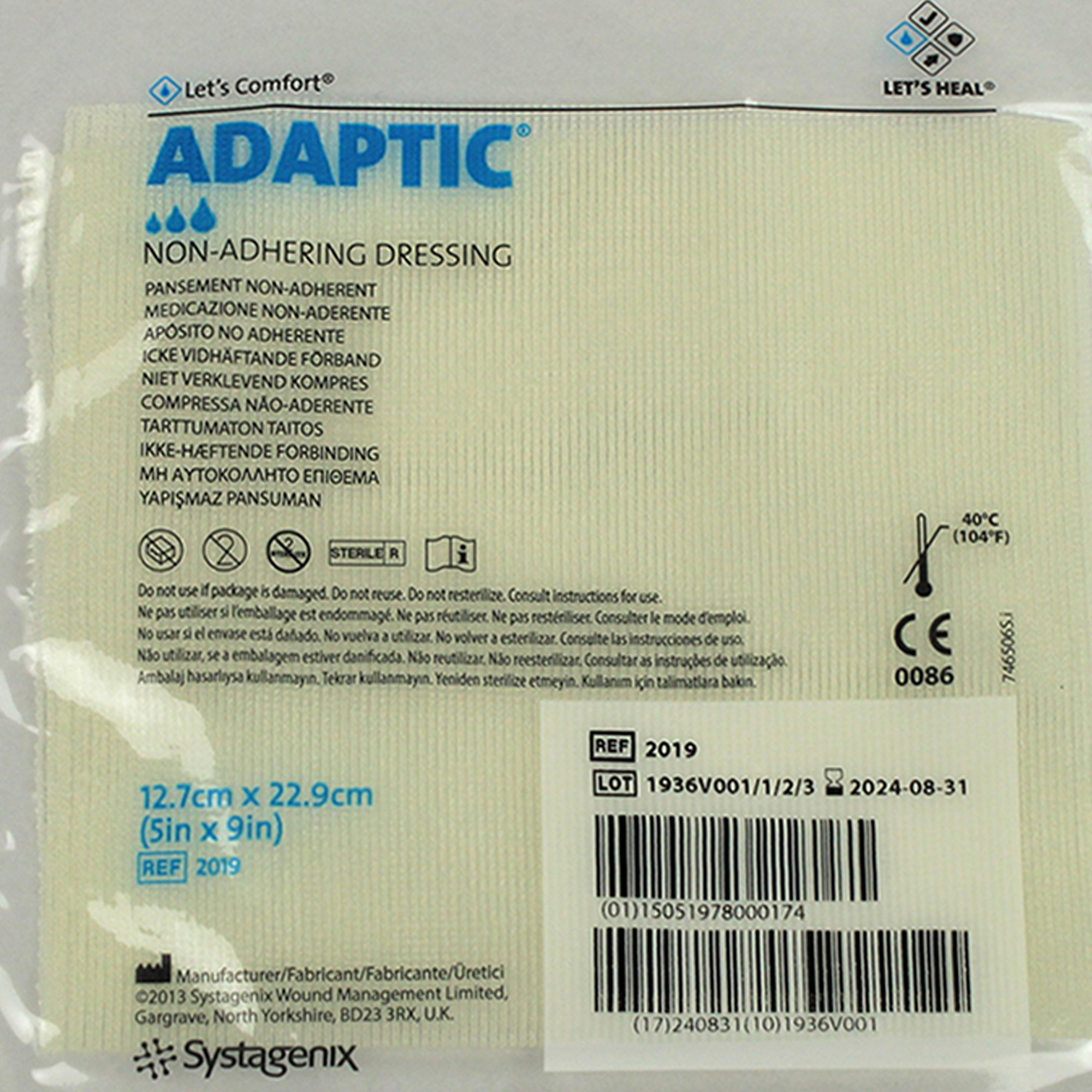 Solventum Corporation - 2019 3M™ Adaptic™ Oil Emulsion Impregnated Dressing