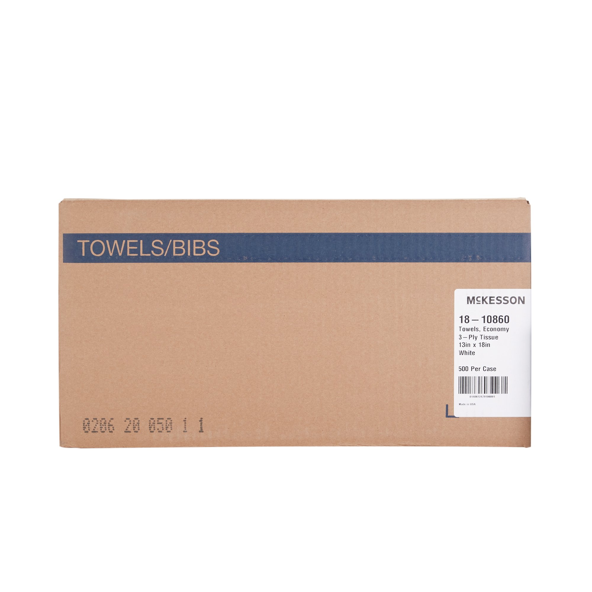 McKesson Brand 18-10860 - McKesson Nonsterile White Procedure Towels, 13 x 18 Inch - 1/Each, 500/Case