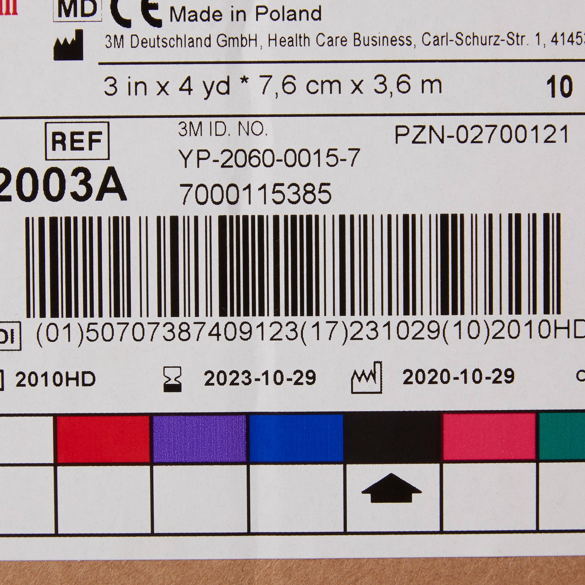 Solventum Corporation 82003A - 3M™ Scotchcast™ Plus Black Cast Tape, 3 Inch x 4 Yard - 1/Each, 10/Box, 10/Case