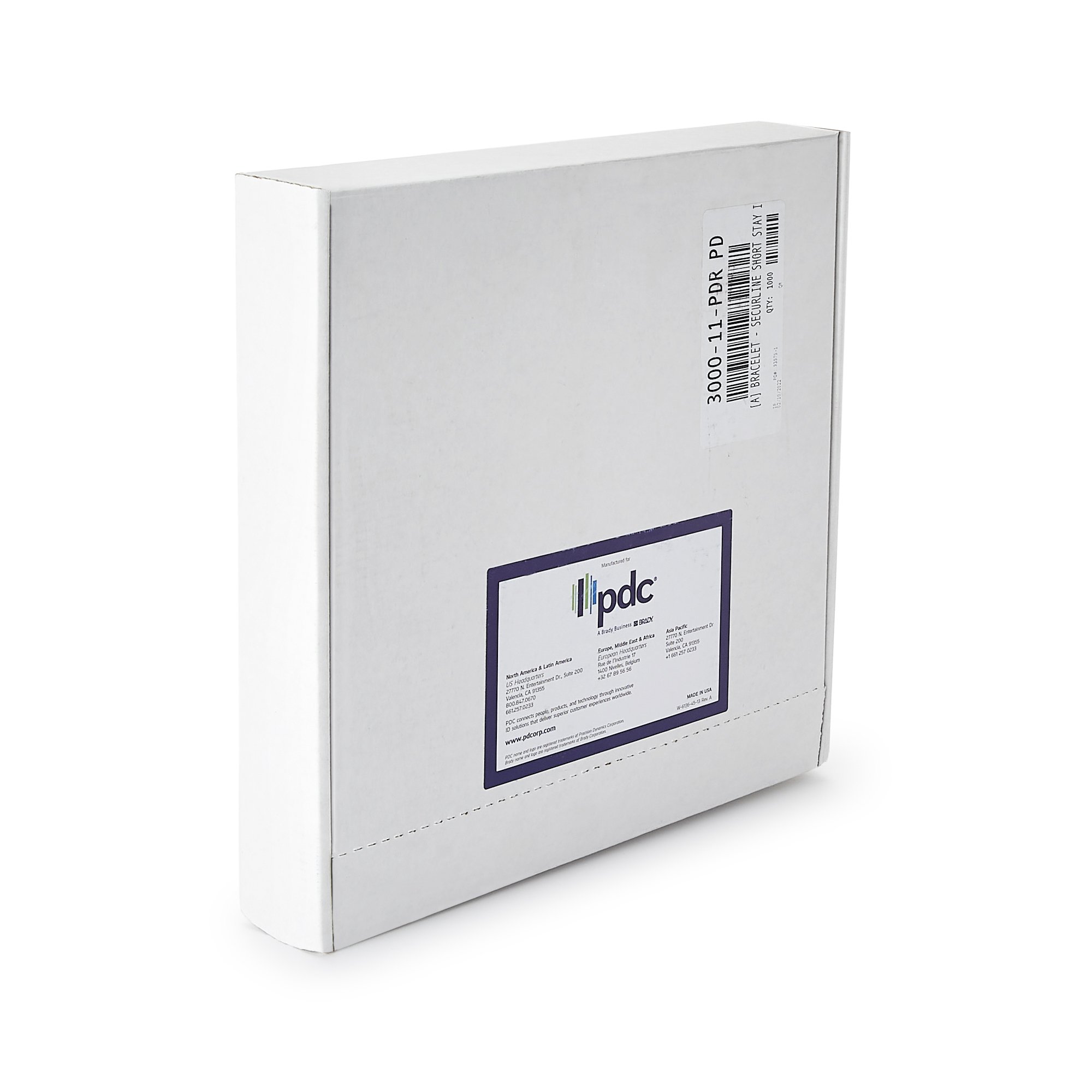 PDC Healthcare 3000-11-PDR - ShortStay® Identification Band, 12 – 13 Inch, White - 1000/Box