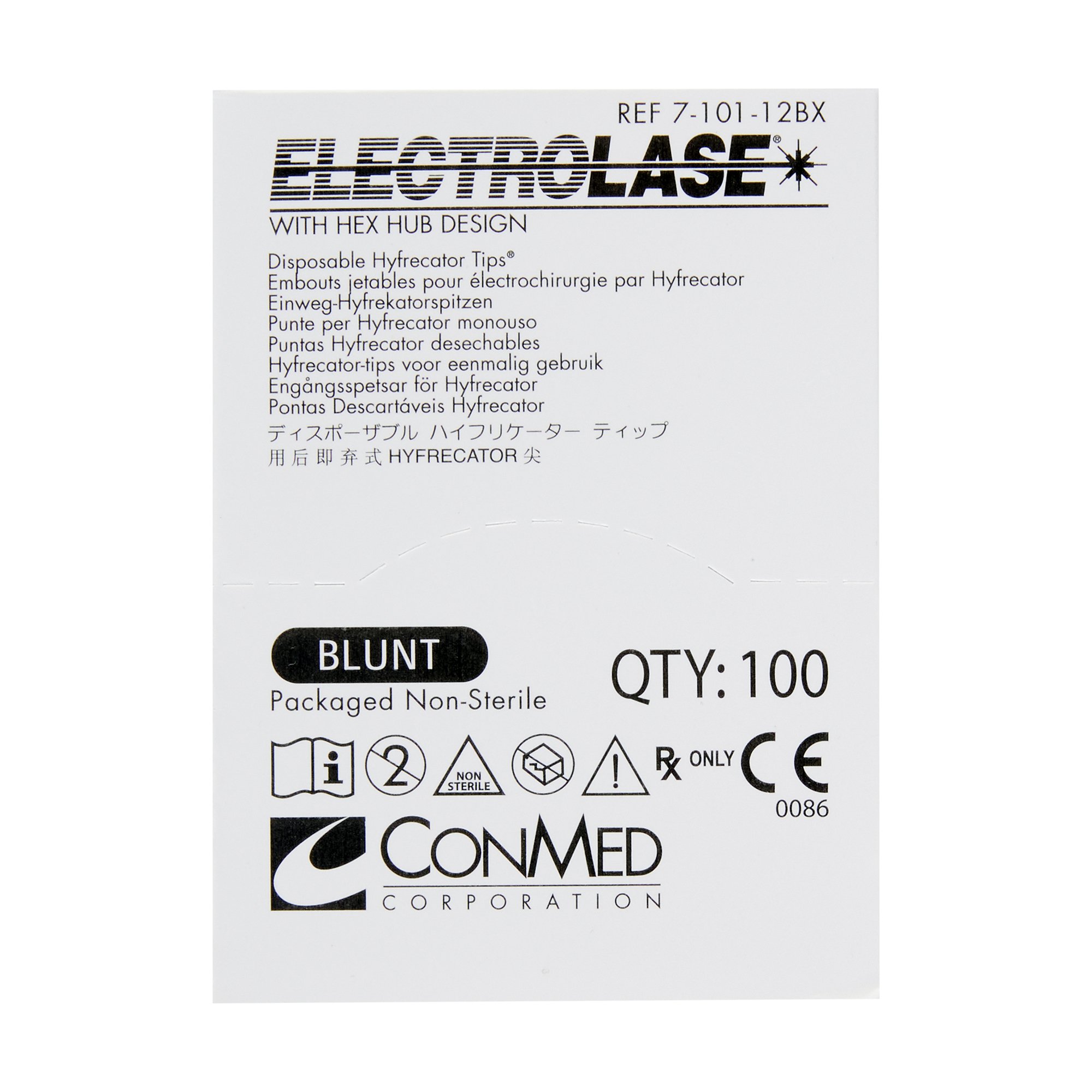Conmed 7-101-12CS - Electrolase® Electrode - 100/Box, 1200/Case