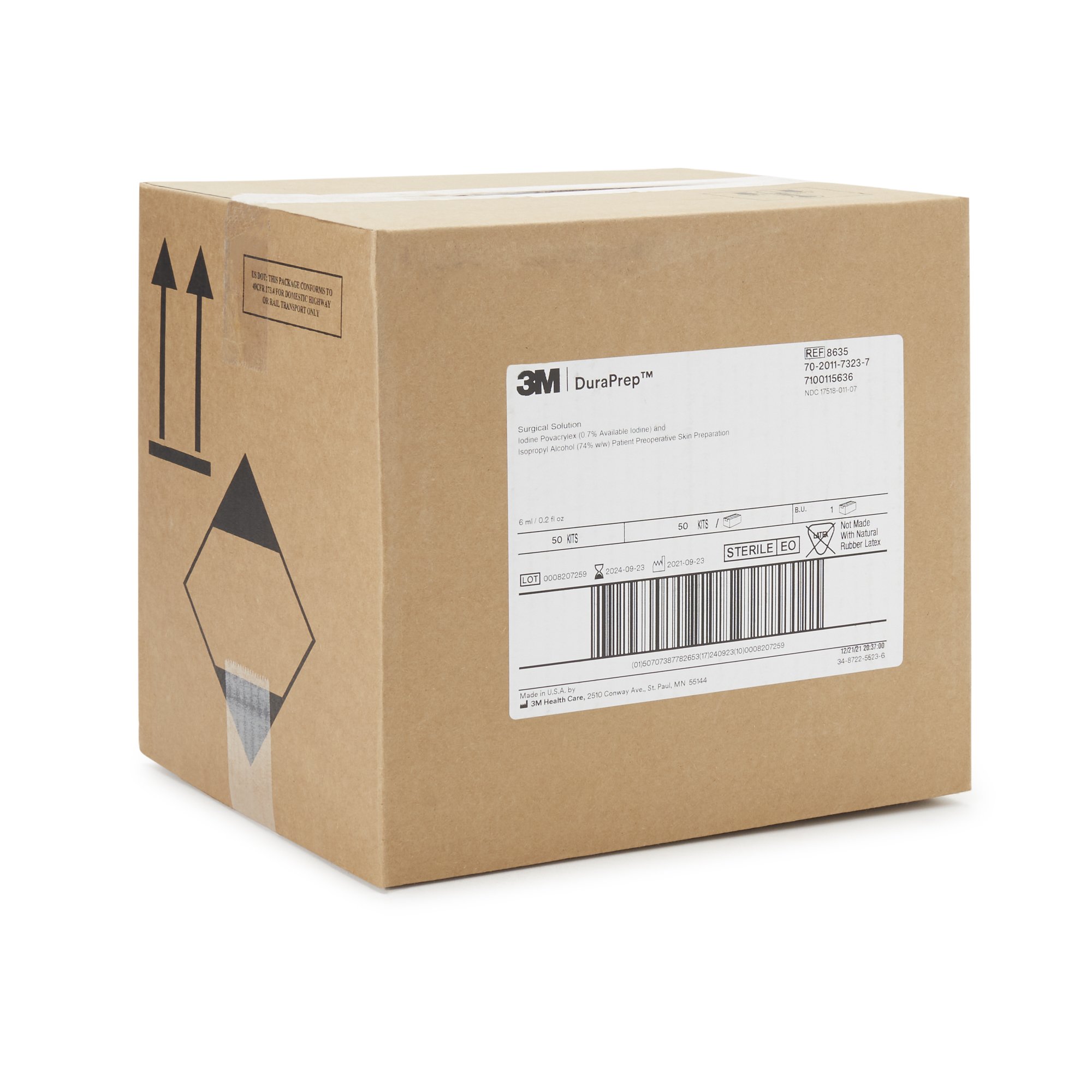 Solventum Corporation 8635 - 3M DuraPrep Prep Solution, Applicator, 6 mL - 1/Each, 50/Case