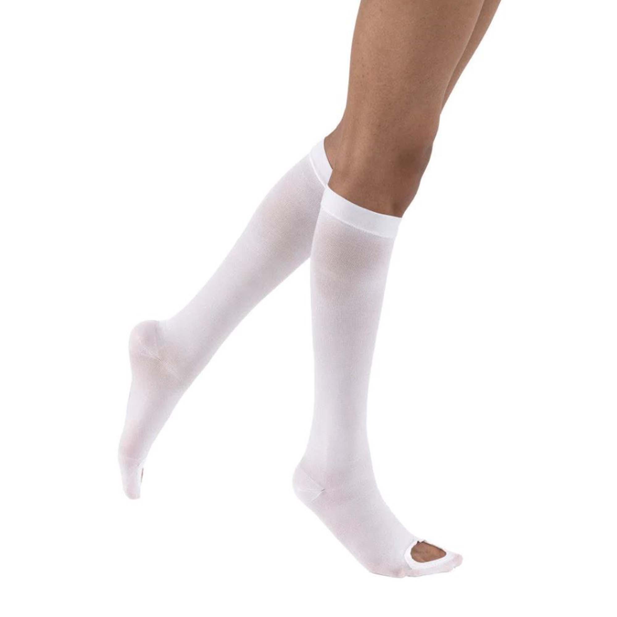 BSN Medical - 111410 Anti-embolism Stocking Jobst® Anti-embolism/GPT™ Knee High Large / Regular White Inspection Toe