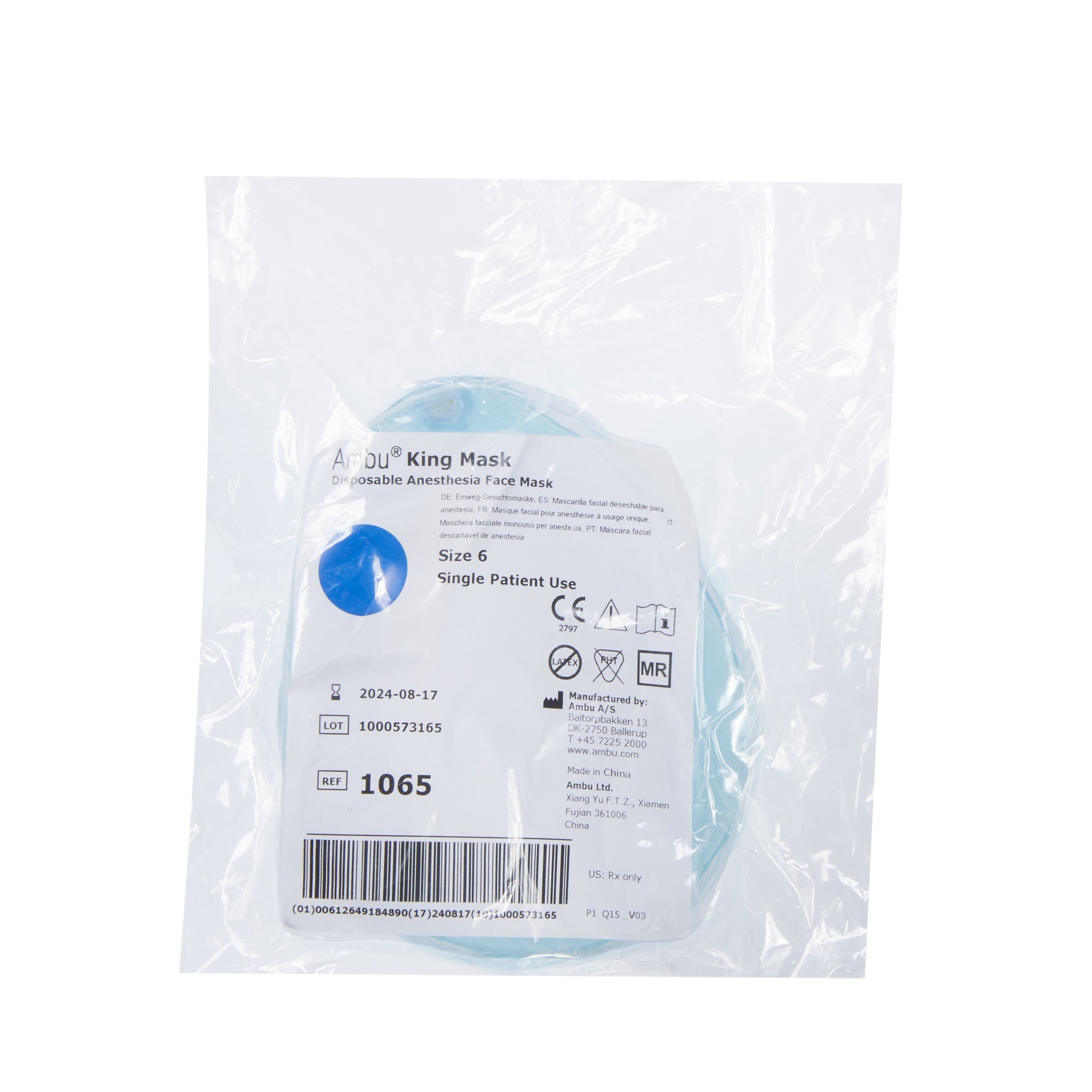 Ambu 1065 - Original King Mask Anesthesia Face Mask - 1/Each, 50/Case