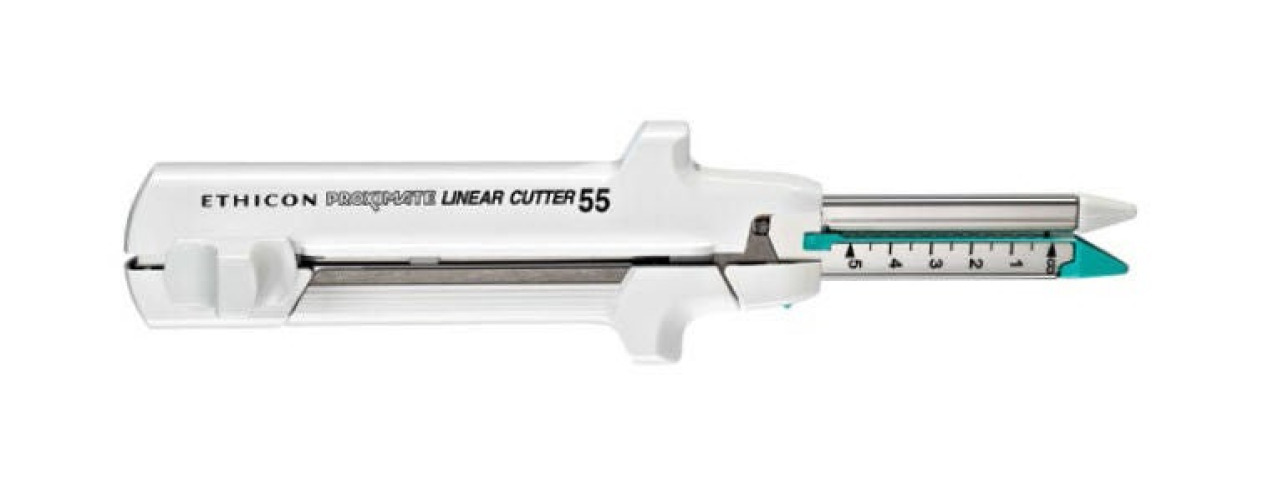 J & J Healthcare Systems - TLC55 Linear Cutter Proximate® Squeeze Handle Titanium Staples Blue Staple Loading Unit 56 Staples