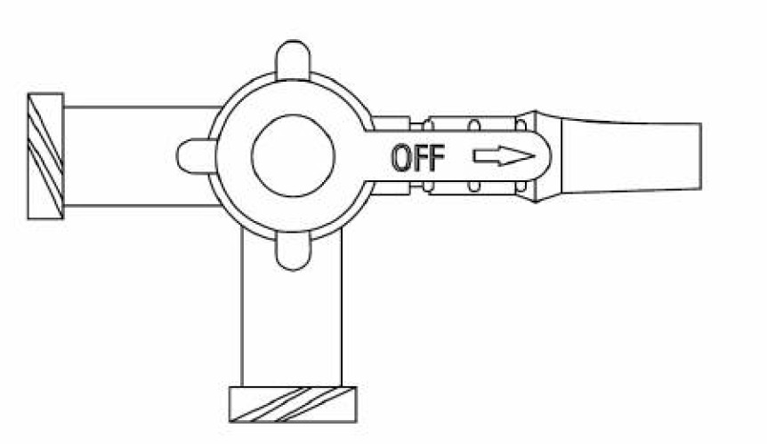 B. Braun 455991 - Discofix® Stopcock With Slip Connector - 100/Case