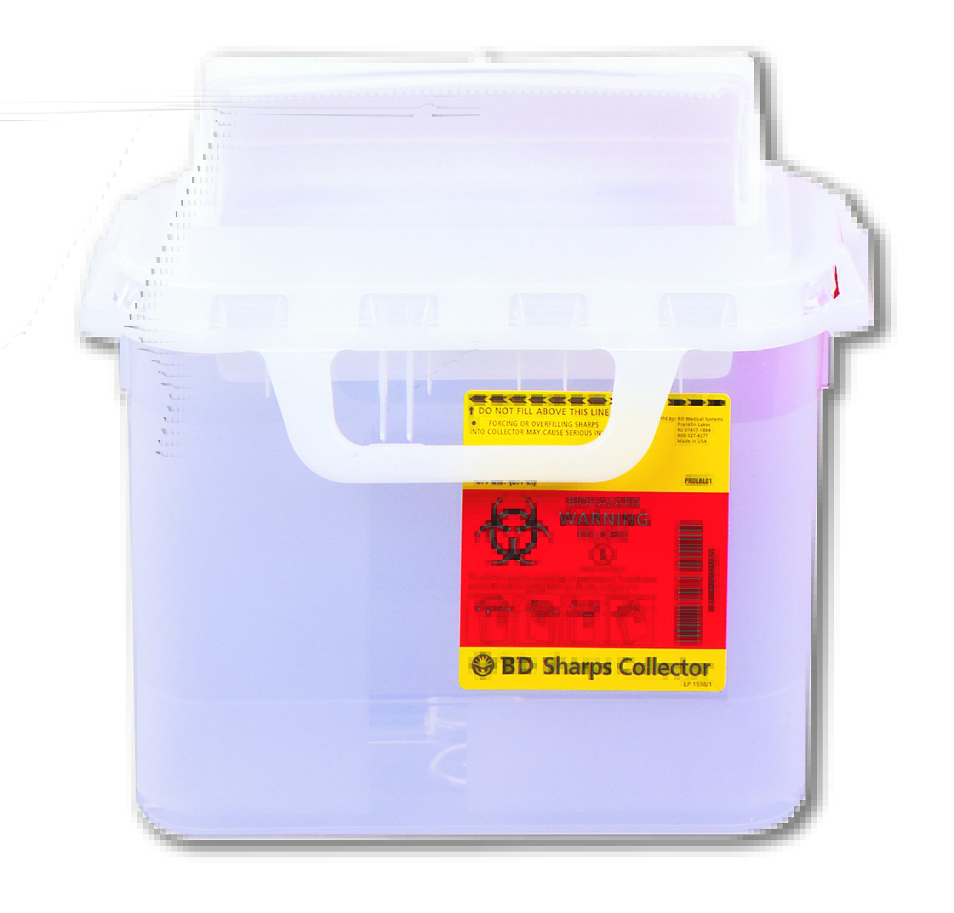 BD 305444 - BD™ Sharps Container, 5.4 Quart, 16.6 x 11.7 x 4.5 Inch - 1/Each, 20/Case