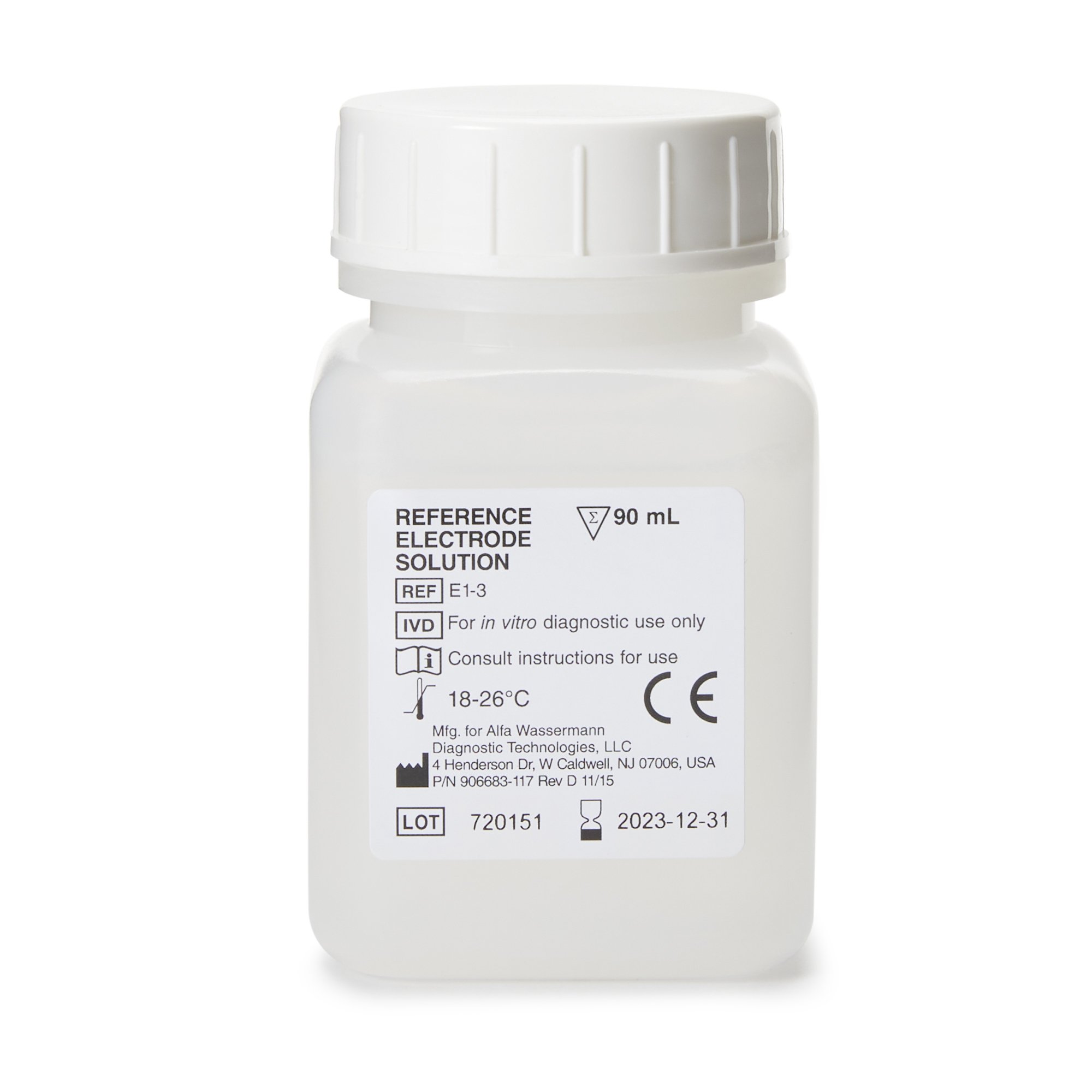 Alfa Wassermann E1-3 - Starlyte™ II Reference Electrode Solution for use with the Starlyte™ Analyzer - 1/Kit
