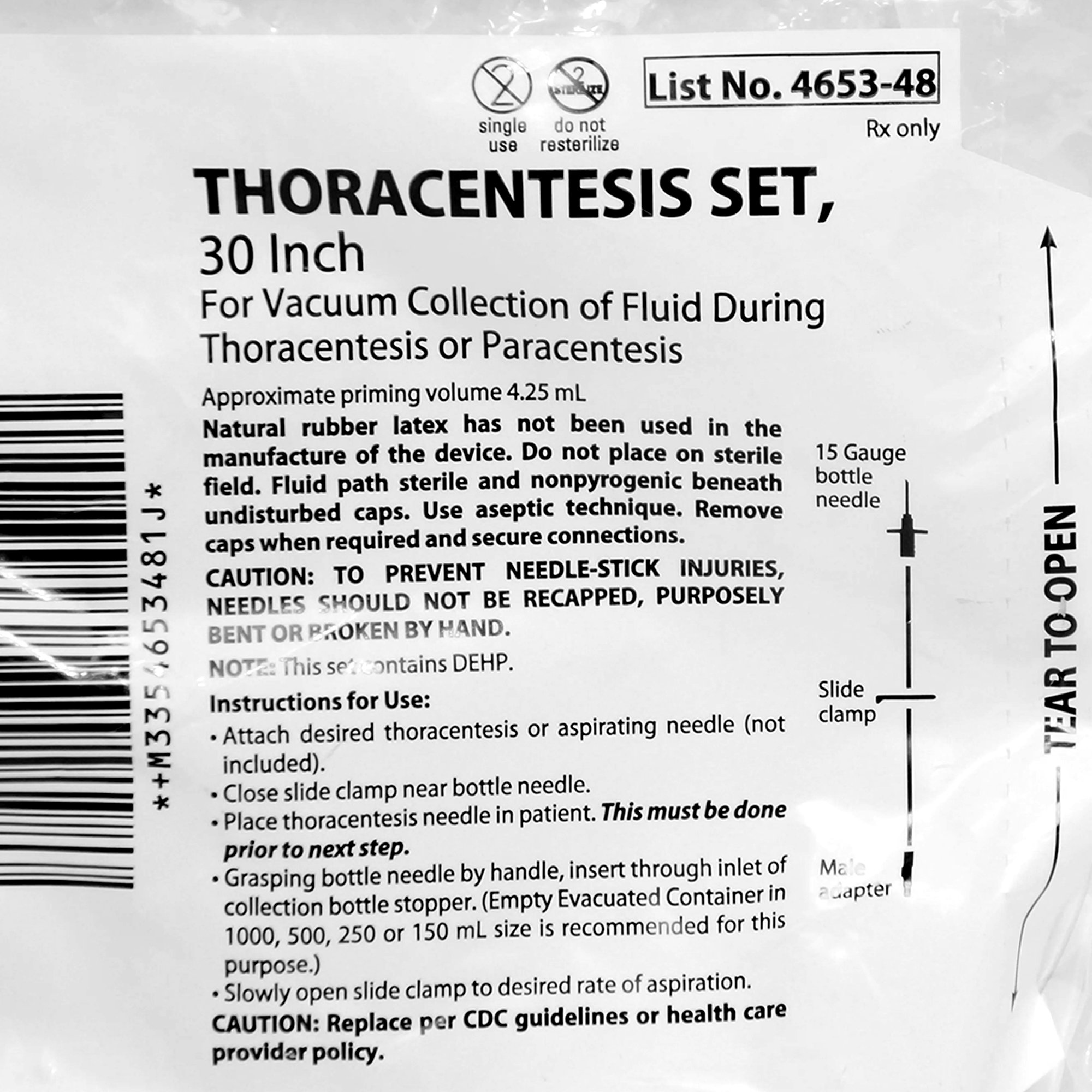 ICU Medical FKA Smiths Medical - 4653-48 Portex® Thoracentesis Kit
