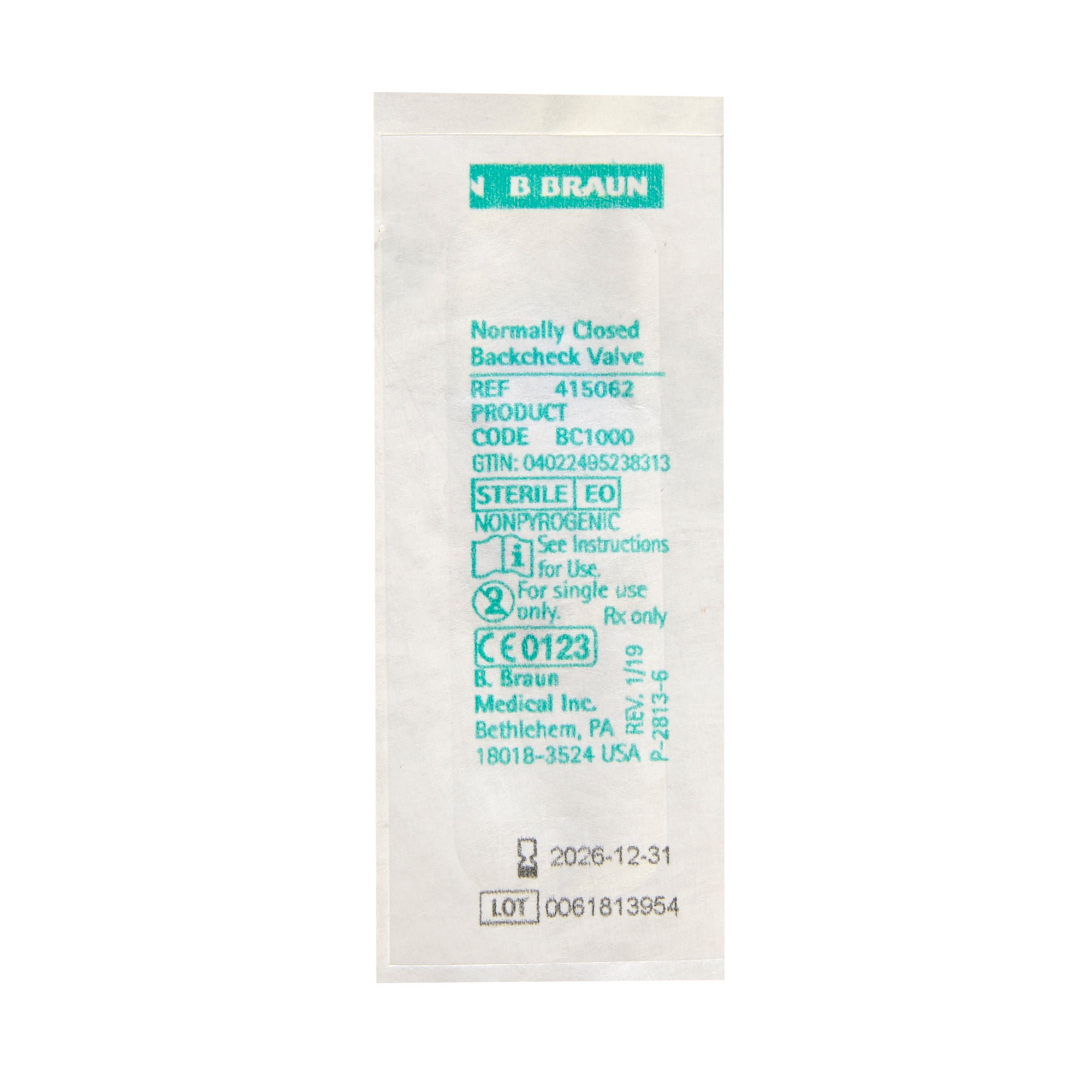 B. Braun - 415062 B. Braun Check Valve